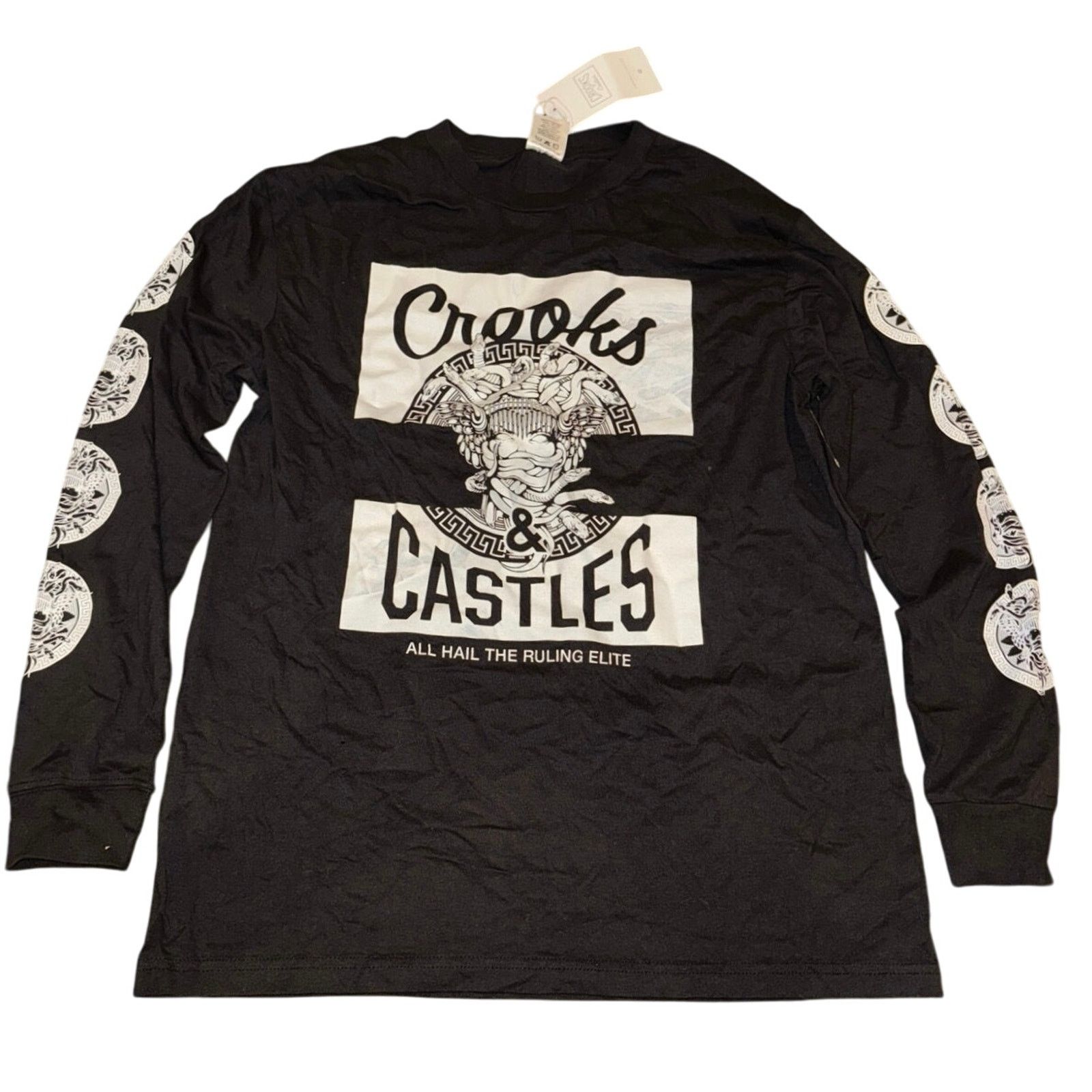 Crooks & Castles CROOKS AND CASTLES Klepto Medusa Long Sleeve Tee Size S New Size US S / EU 44-46 / 1 - 2 Thumbnail