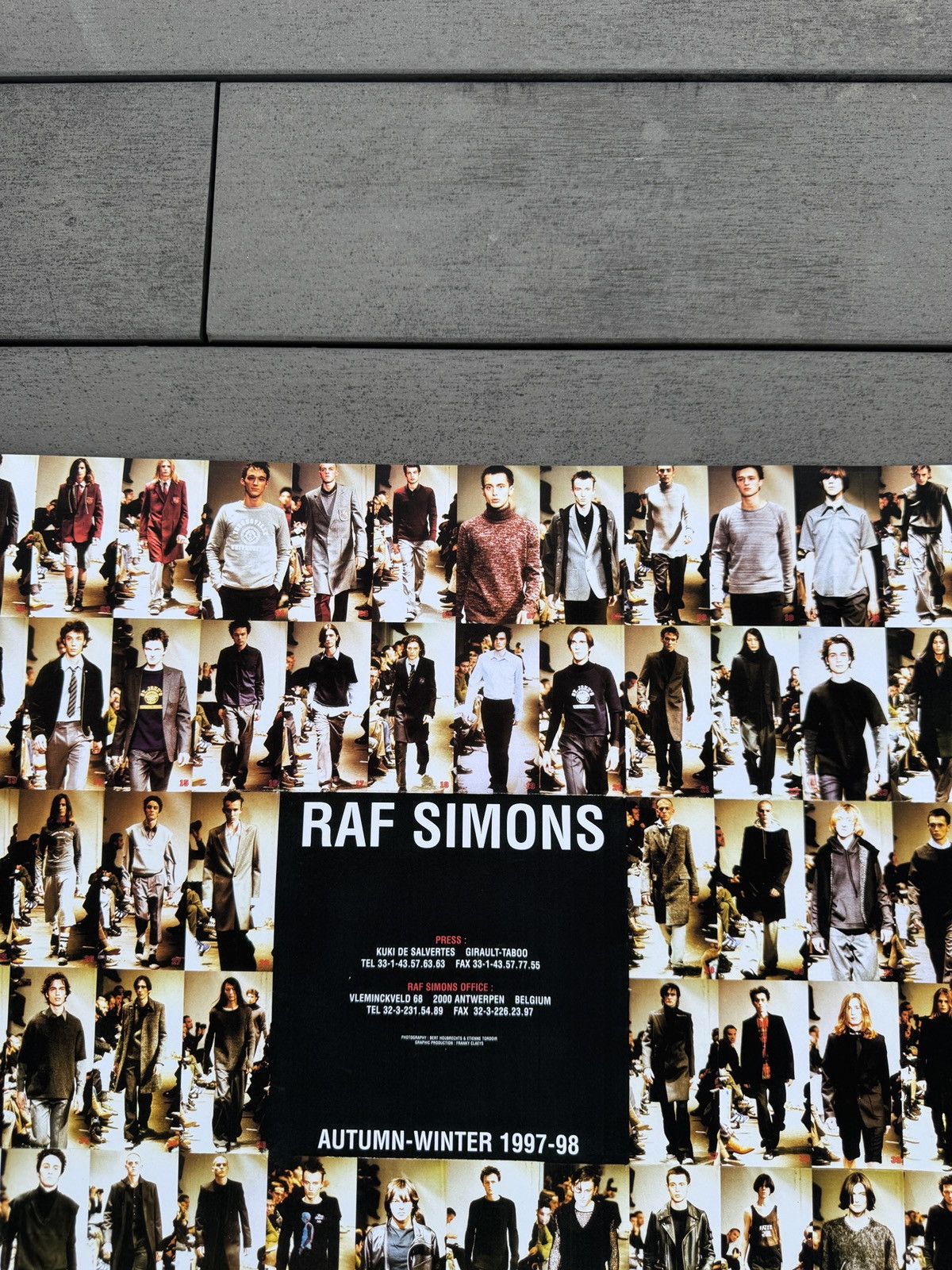 Raf Simons Raf Simons Autumn Winter 1997 1998 Big Size Promotion Poster Size ONE SIZE - 8 Thumbnail