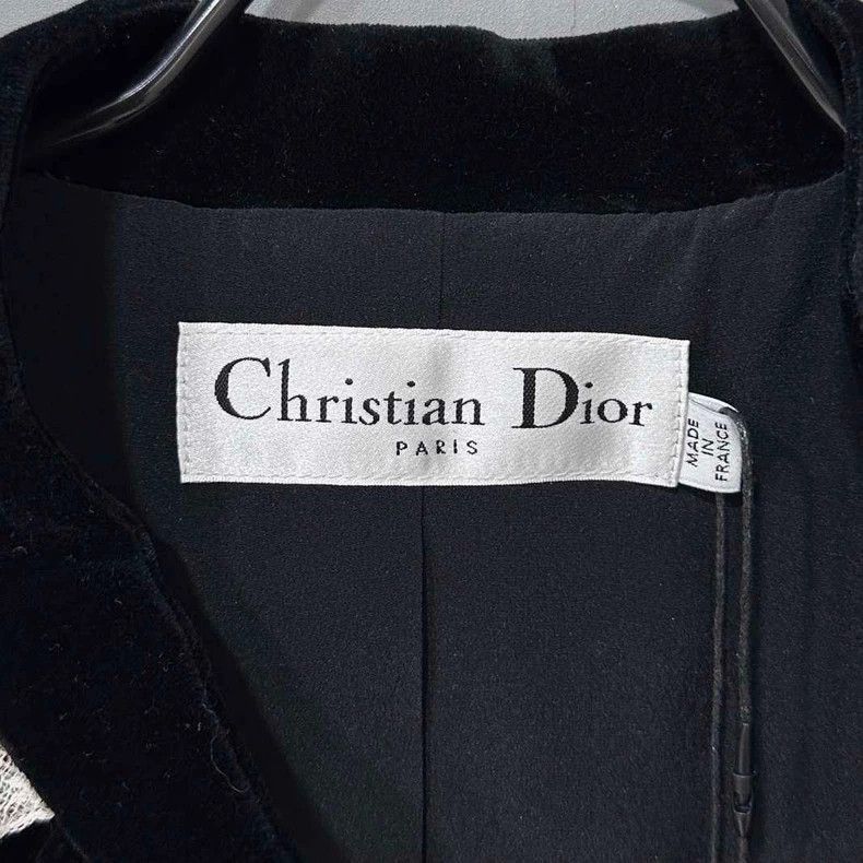 Dior Elegant Velvet Lace Collar Jacket-2505 Size XS / US 0-2 / IT 36-38 - 4 Thumbnail