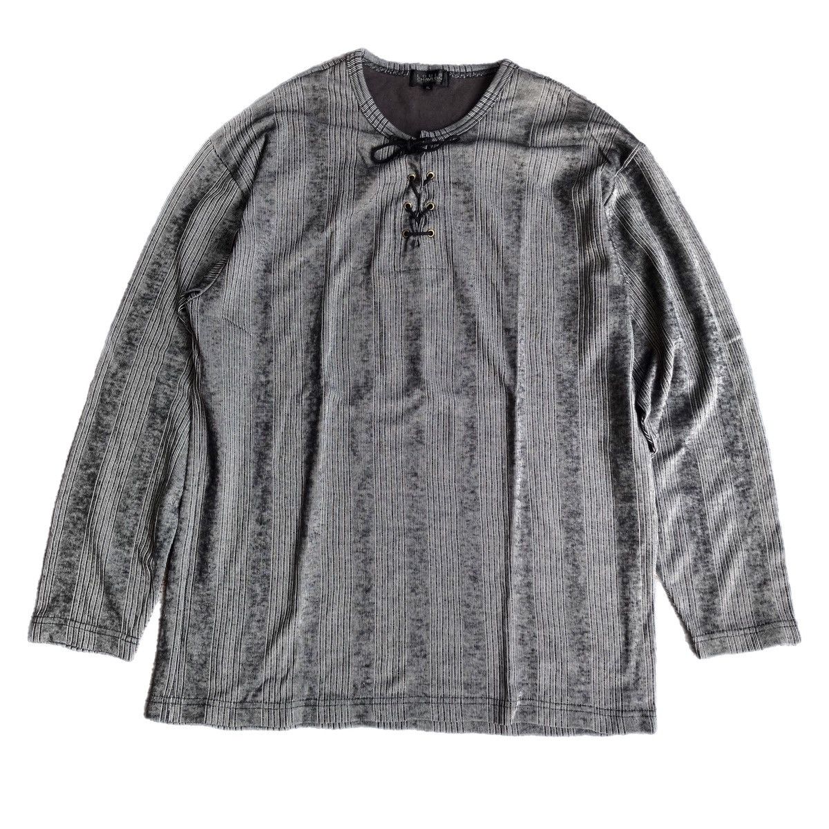 Japanese Brand 2000s Lace Up Double Layer Louis Chavlon vkei style Size US L / EU 52-54 / 3 - 1 Thumbnail