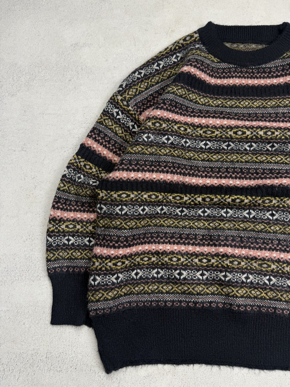 Vintage Vintage Classic Nordic Oversized Knit Sweater Stripe Size US M / EU 48-50 / 2 - 4 Thumbnail