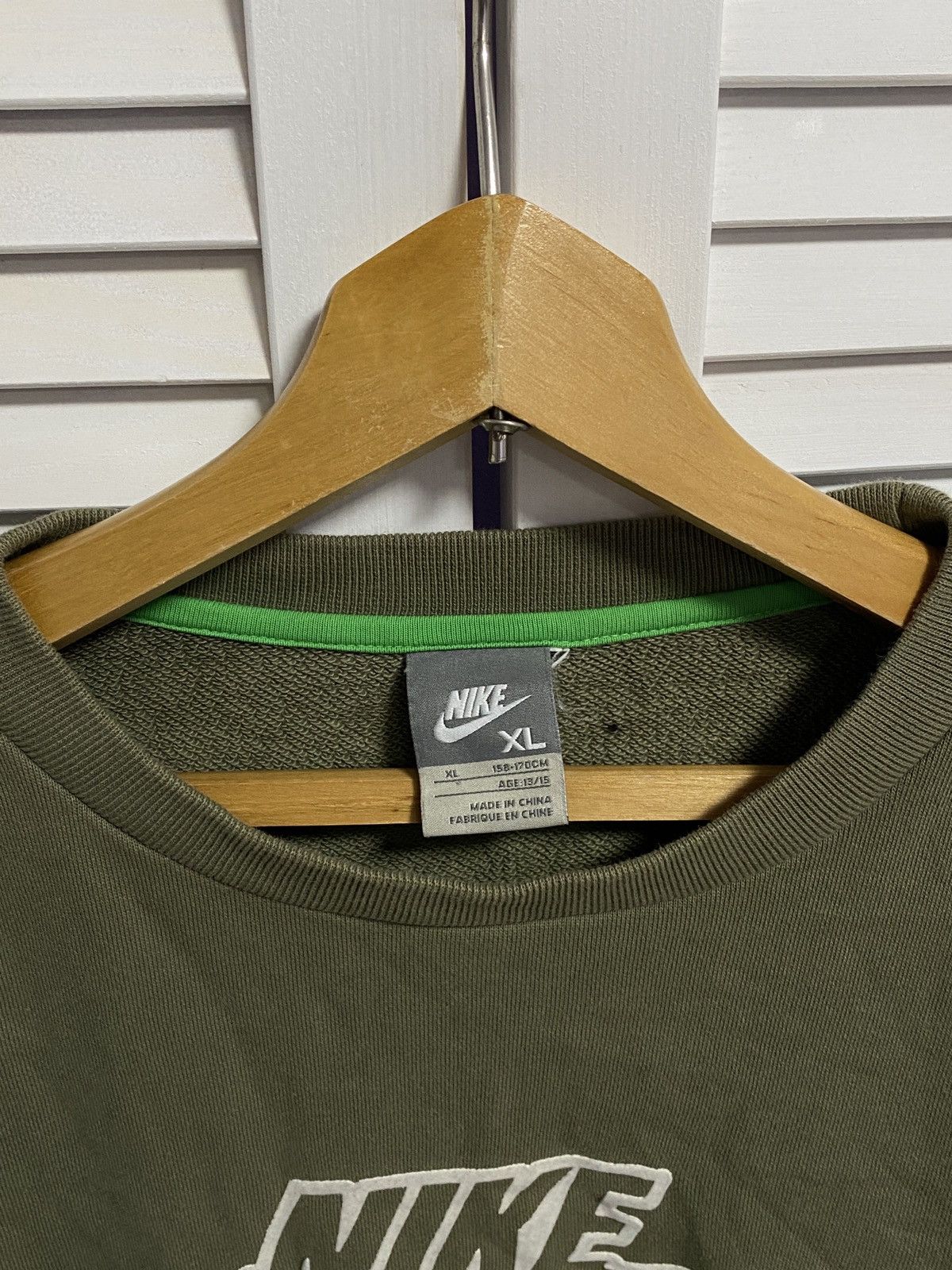 Nike × Vintage Vintage Long Sleeve Sweater Nike Big Logo Size US M / EU 48-50 / 2 - 5 Thumbnail
