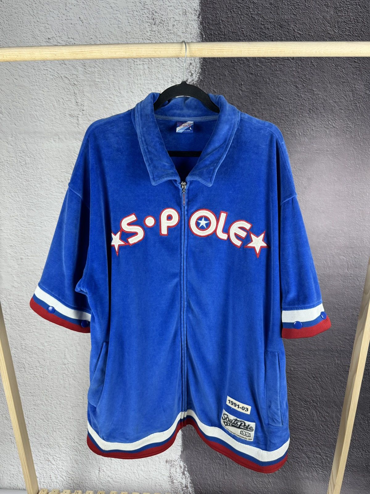 Southpole SouthPole vintage big logo basketball button sleeve jacket Size US L / EU 52-54 / 3 - 12 Thumbnail