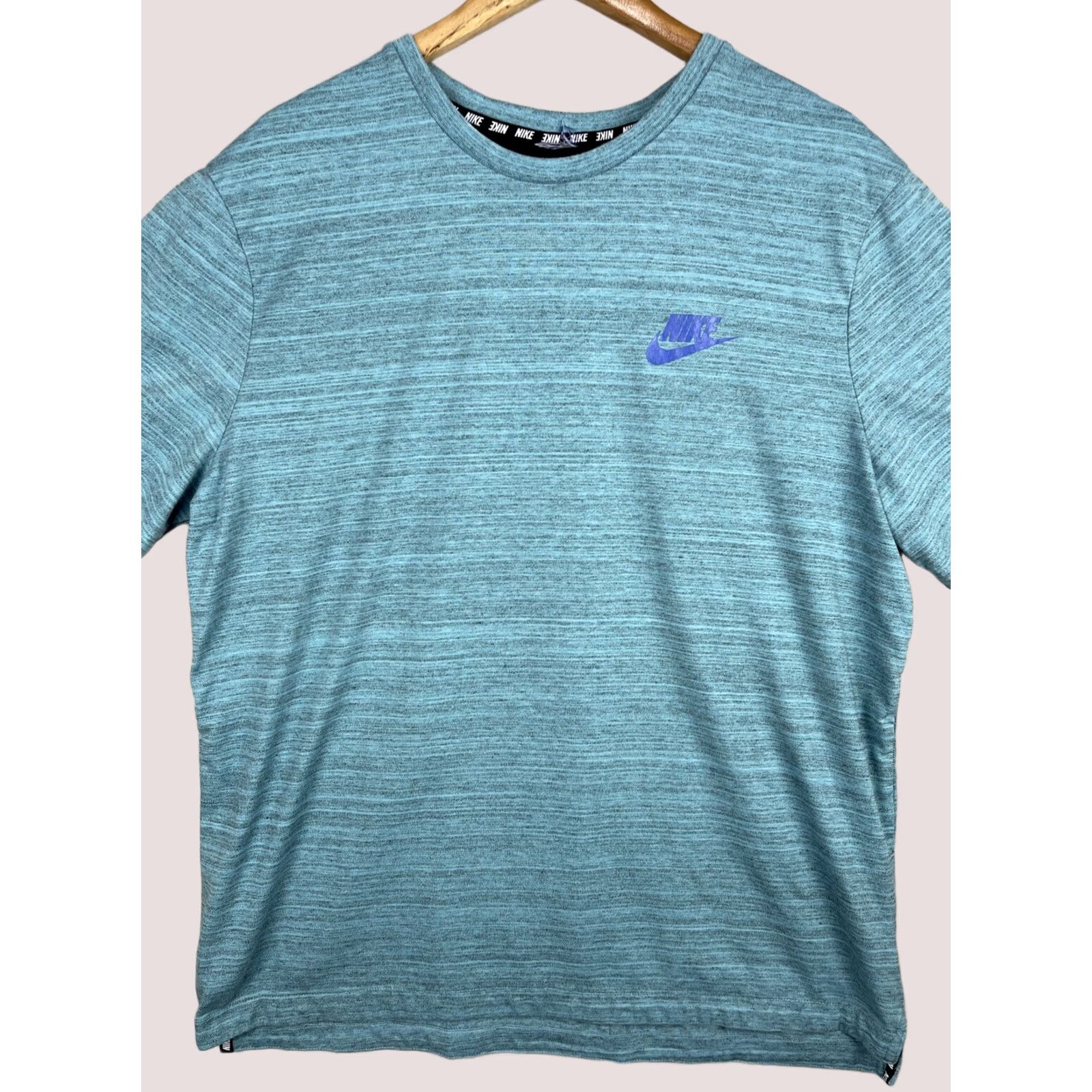 Nike Nike Shirt Mens XL Sportswear NSW Advance Knit Blue Swoosh 837010-432 Size US XL / EU 56 / 4 - 1 Thumbnail