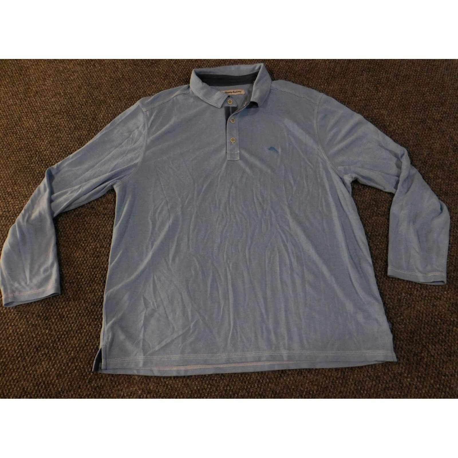 Tommy Bahama Tommy Bahama Polo Shirt Mens XL Blue Long Sleeve Casual Shirt Golf Logo Size US XL / EU 56 / 4 - 3 Thumbnail
