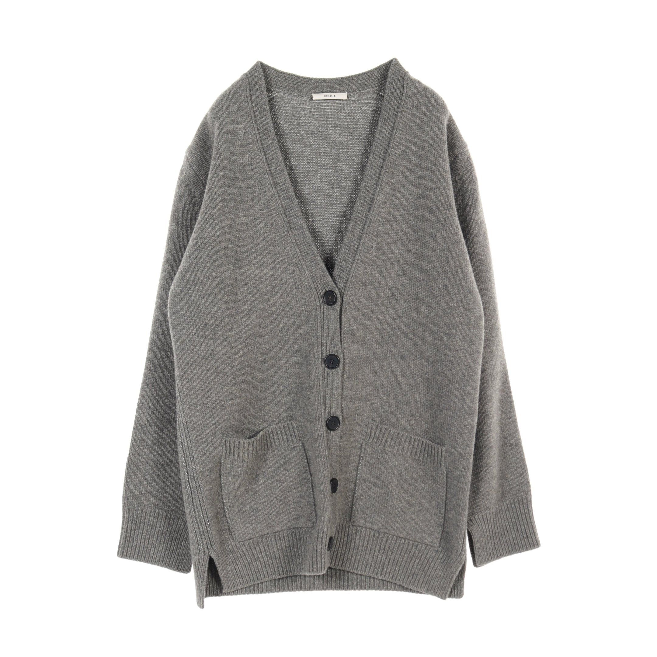 Celine Cardigan Wool Cashmere Gray