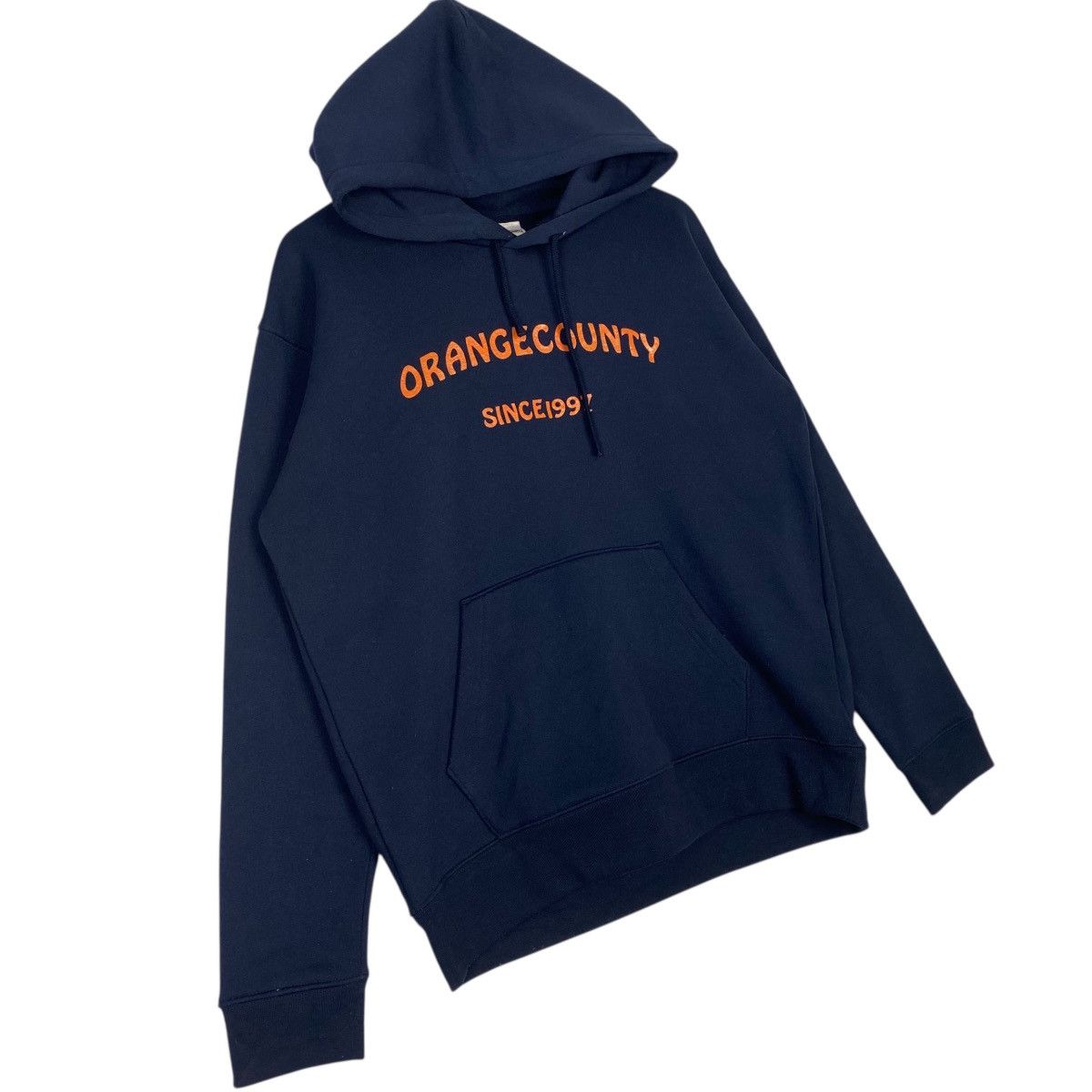 Other Vintage Orange County Hoodie Sweater Big Logo Navy Blue Size US L / EU 52-54 / 3 - 3 Thumbnail