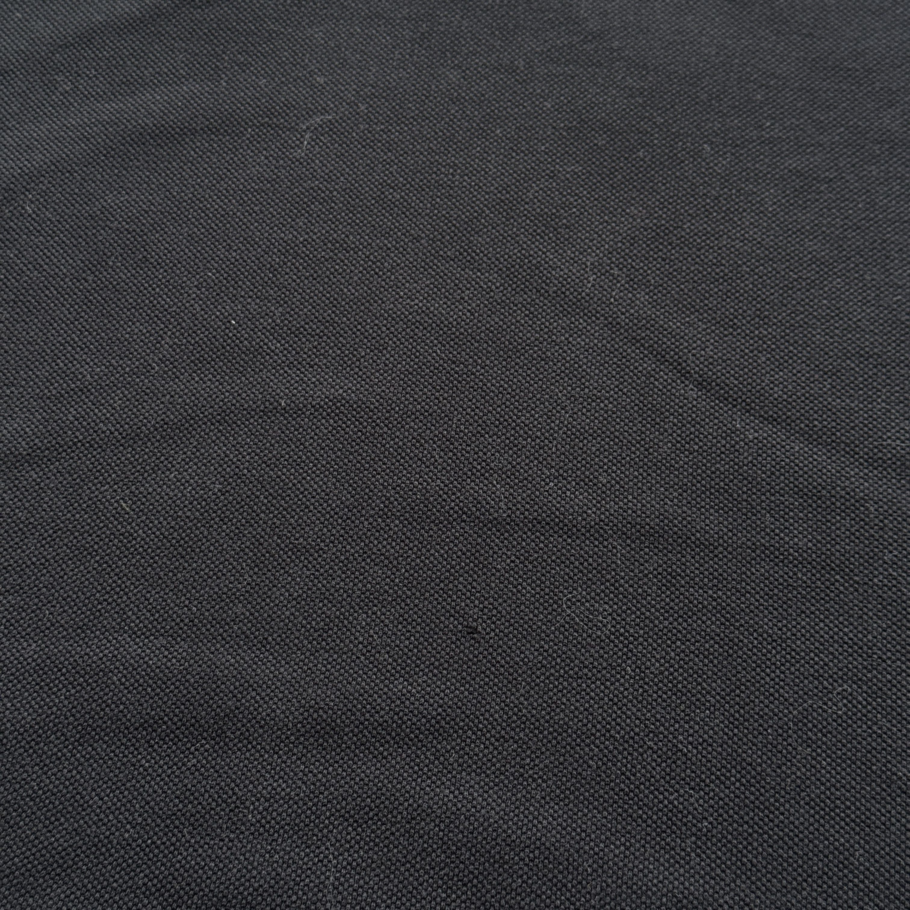 Armani Collezioni Armani Collezioni Black Polo Shirt Gingham Trim Luxury Pique Size US L / EU 52-54 / 3 - 4 Thumbnail