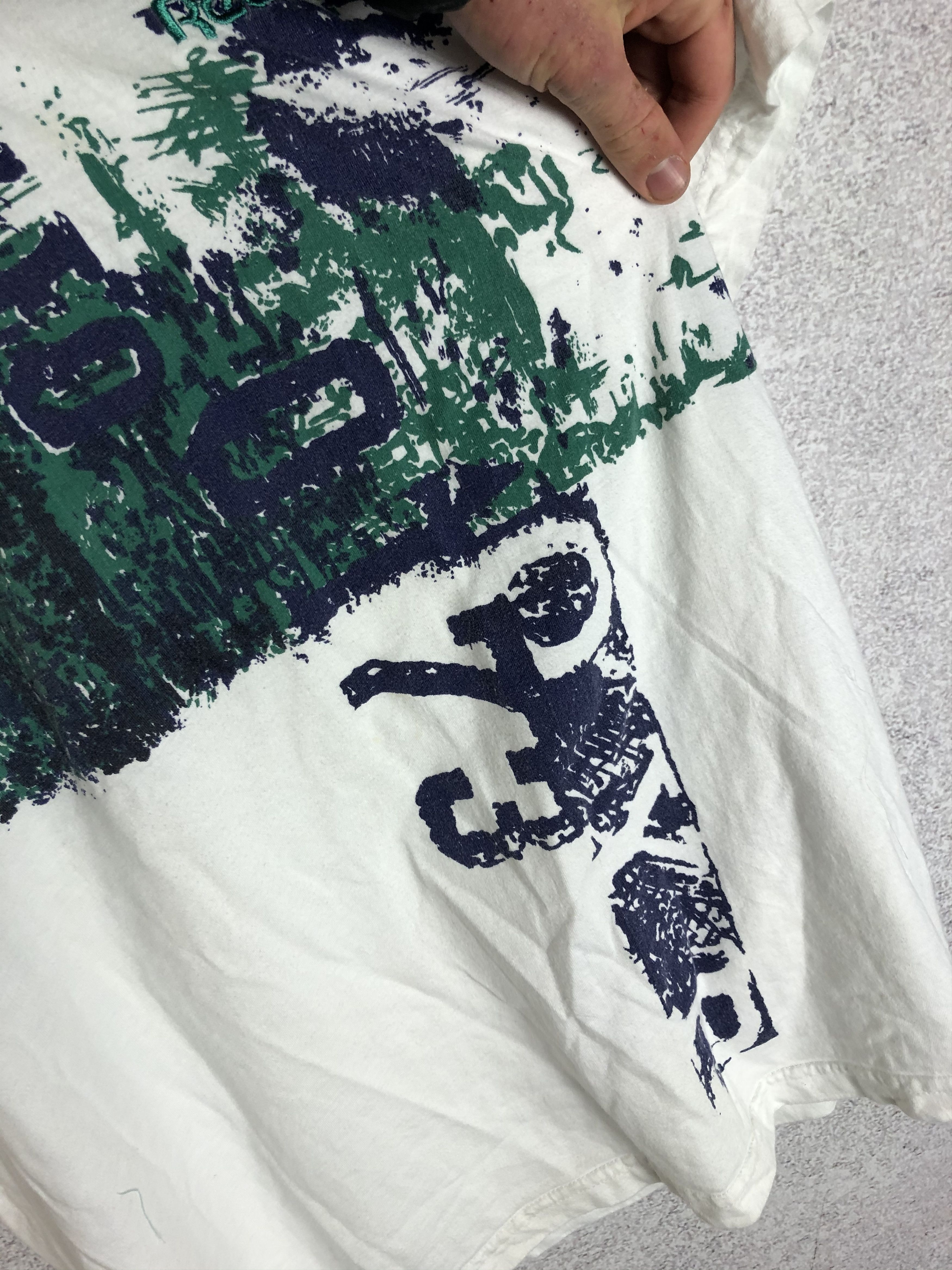 Reebok Vintage Reebok Art Graphic Polo Shirt 80s Tennis Tee Size US L / EU 52-54 / 3 - 6 Thumbnail