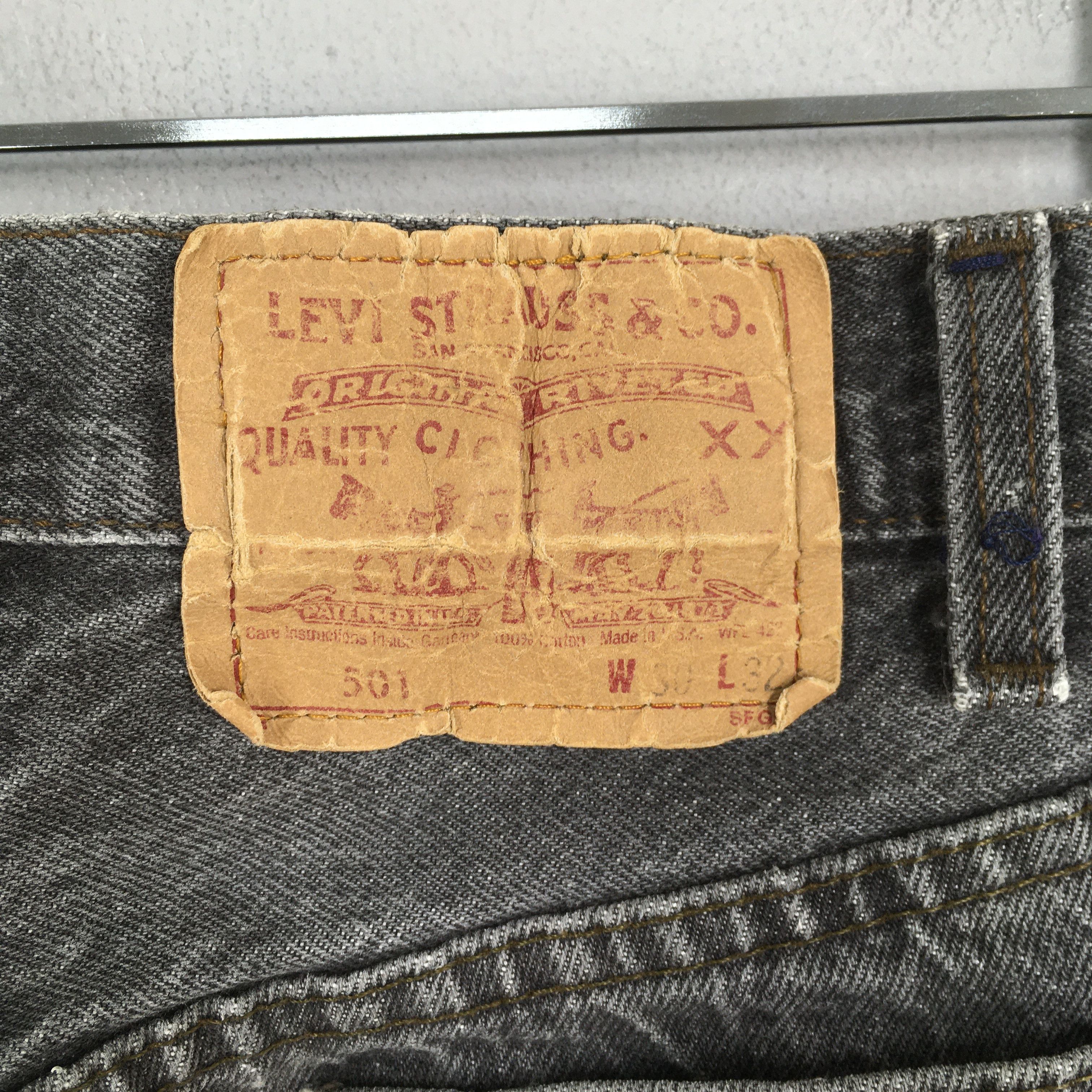 Levi's Size 28x31 Vintage 80s Levi's 501 Black Jeans S926 Size US 28 / EU 44 - 11 Thumbnail
