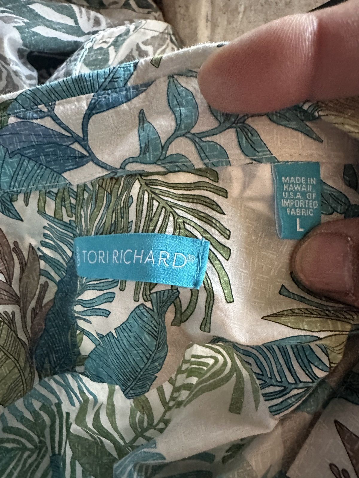 Tori Richard PreOwned Tori Richard Hawaiian Print Multicolored Men's L Size US L / EU 52-54 / 3 - 4 Thumbnail