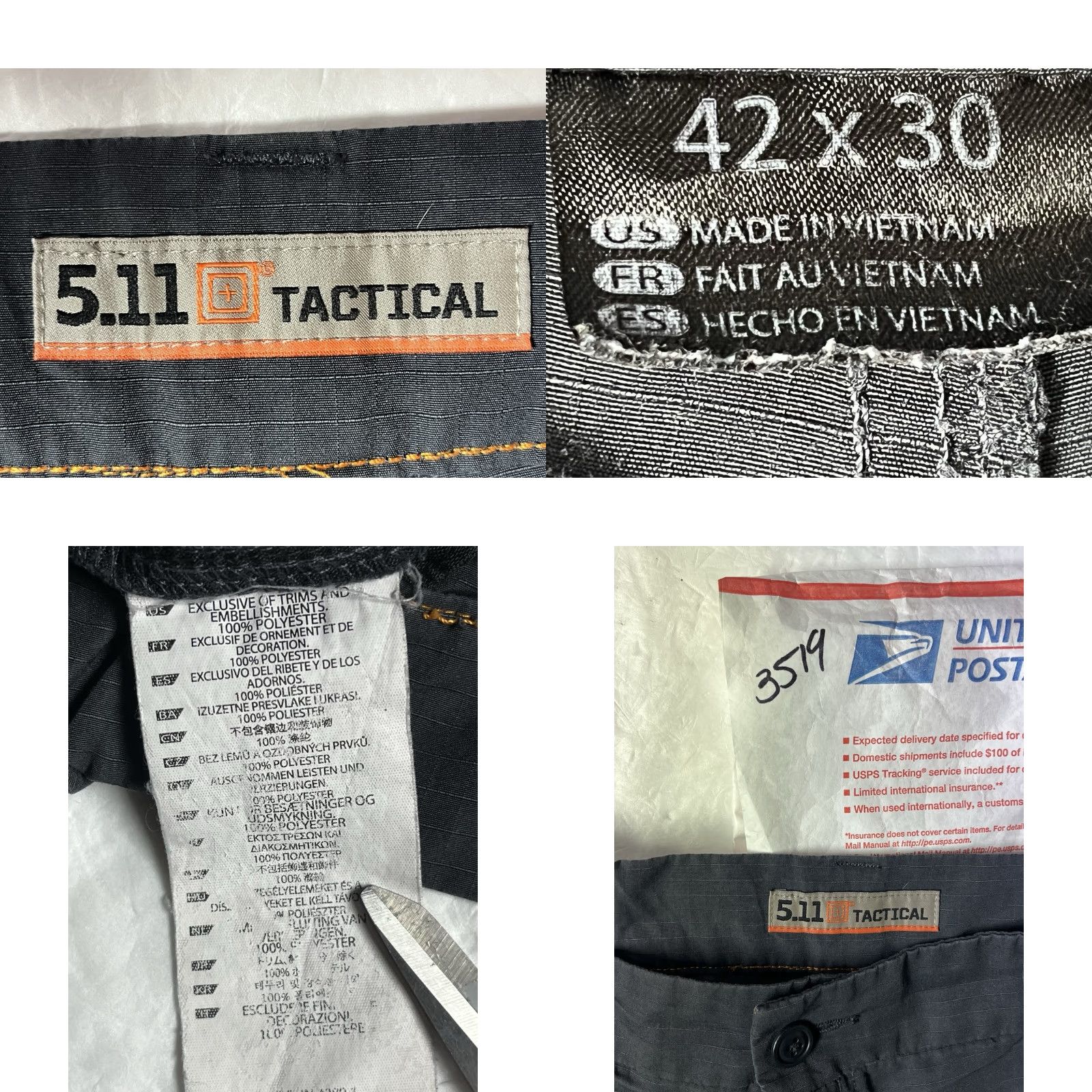 Vintage 5.11 Tactical Pants Mens 42 x 30 Gray Solid Pockets See Pics Cargo 90s Mens Size US 42 / EU 58 - 9 Thumbnail