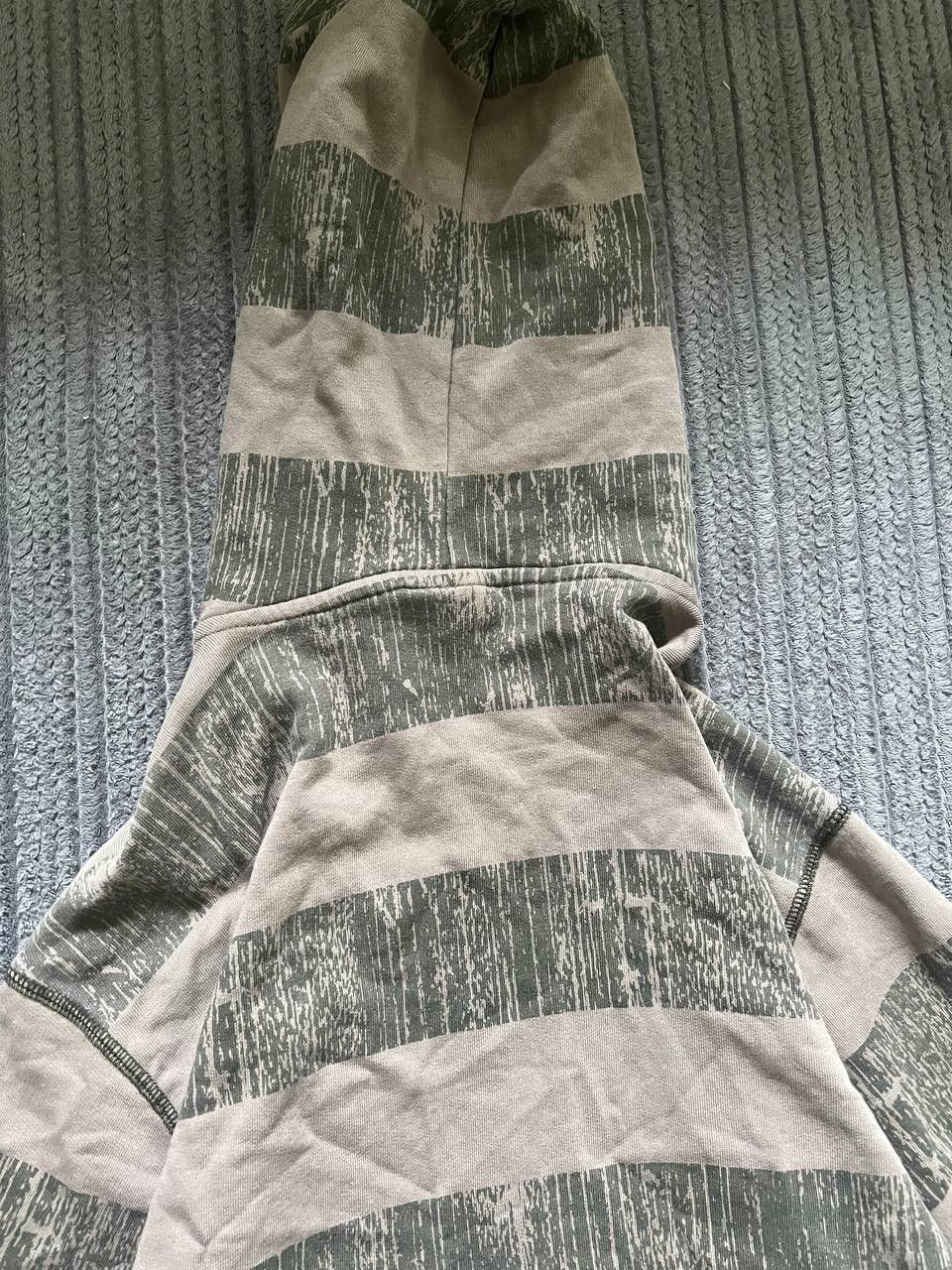 Japanese Brand × Vintage Vintage Y2K Active Stripe Patchwork Faded Baggy Opium Hoodie Size US L / EU 52-54 / 3 - 14 Thumbnail