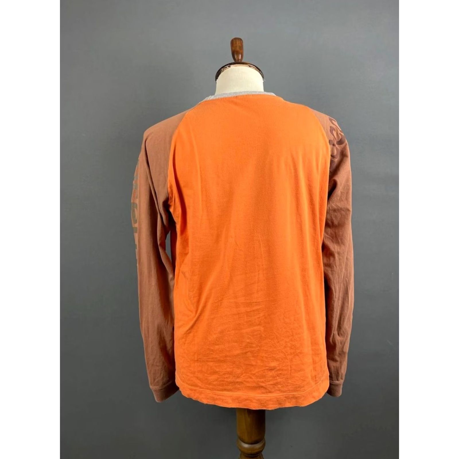 Diesel Diesel T-Shirt Size 2XL Orange Mens Russet Cotton Long Sleeve Pieced Pullover Size US XXL / EU 58 / 5 - 2 Thumbnail