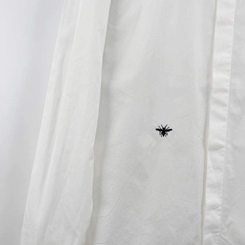 Dior Dior White little bee embroidered single-breasted long-sle Size US XXS / EU 40 - 5 Thumbnail