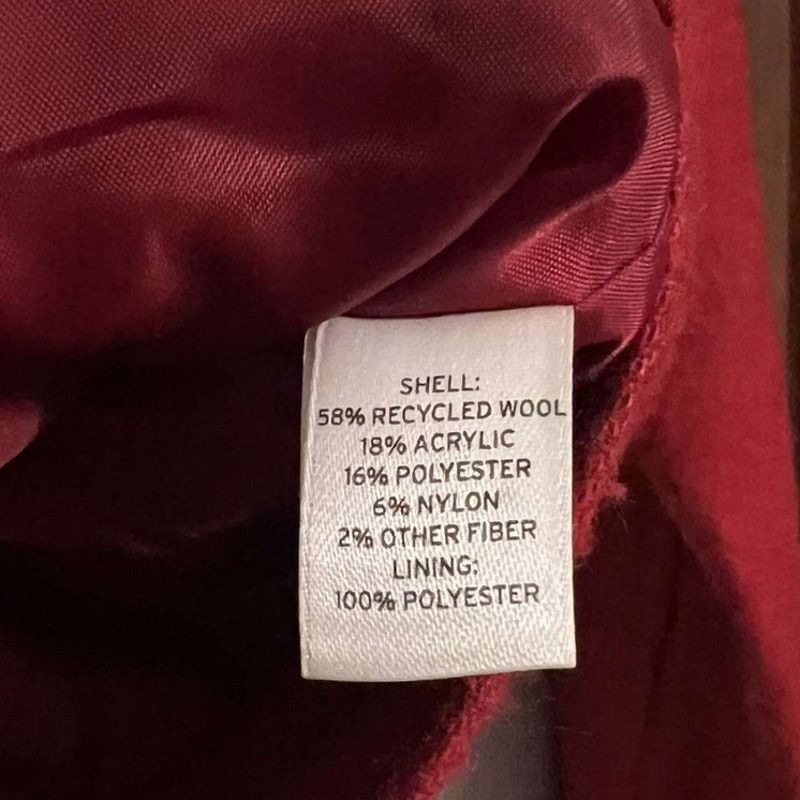 BP. BP. Women’s Red Double-Breasted Peacoat – Size XS Size XS / US 0-2 / IT 36-38 - 6 Thumbnail