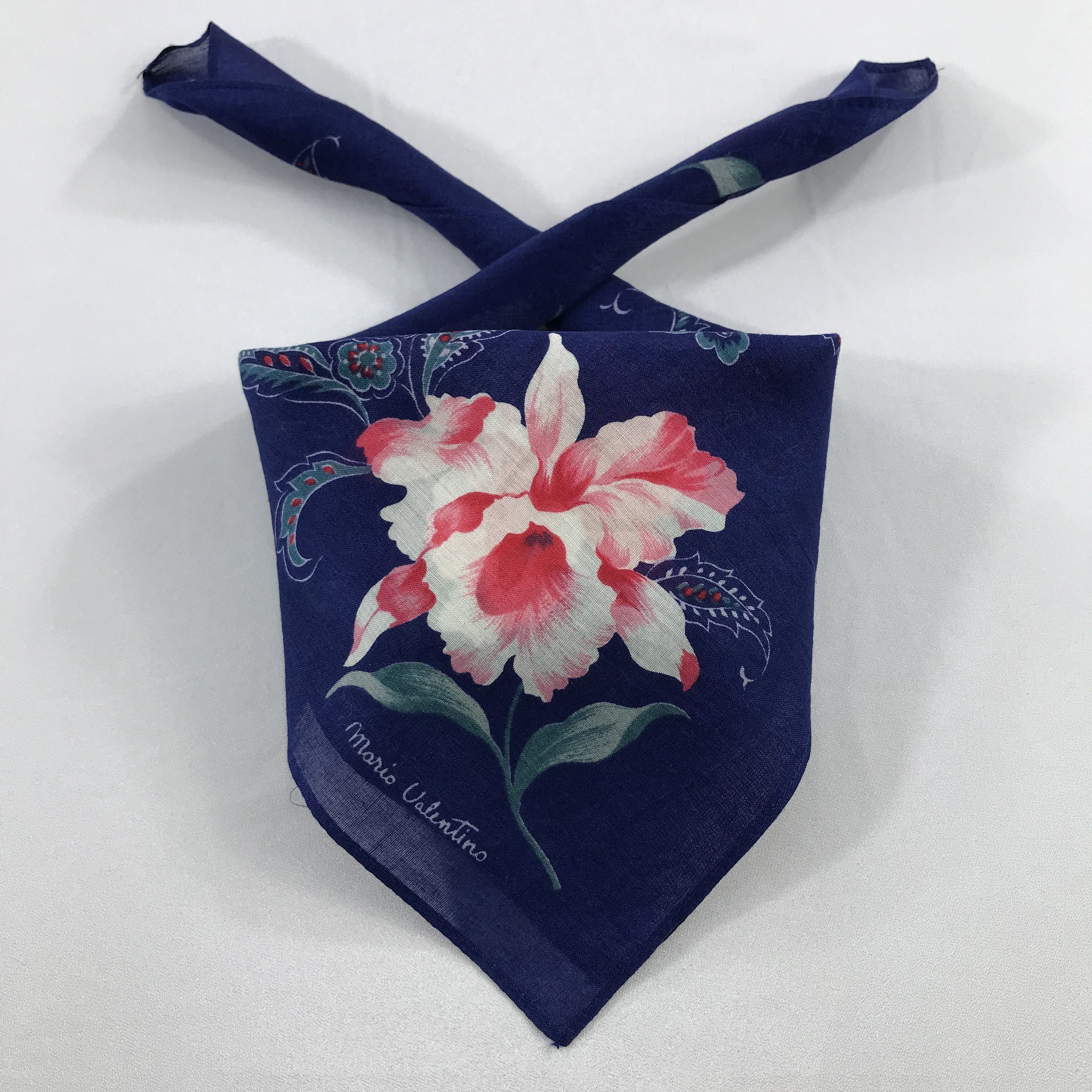Mario Valentino × Vintage Mario Valentino Bandana / Handkerchief / Neckerchief - S2087 Size ONE SIZE - 3 Thumbnail