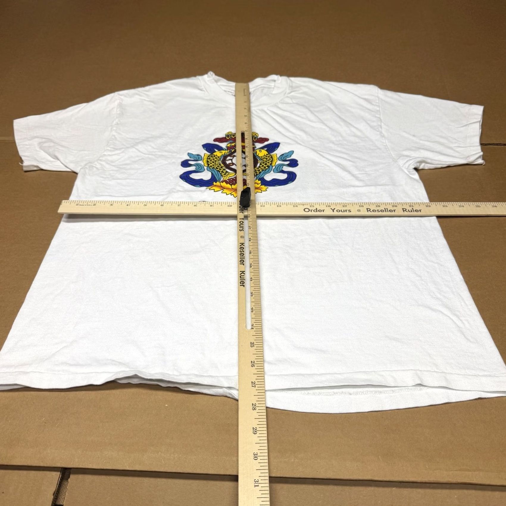 Hanes VINTAGE Hanes Beefy-T Shirt Mens XL White Tibet Crest Graphic Tee USA 90s Size US XL / EU 56 / 4 - 6 Thumbnail