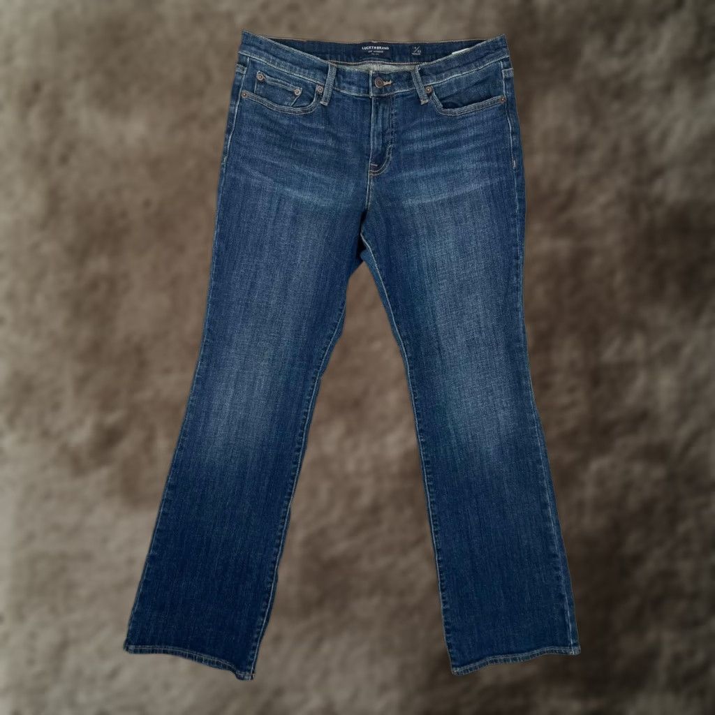 Lucky Brand Lucky Brand Sweet Boot Jeans Womens 14/32 Blue Medium Wash Bootcut Denim Size 36" / US 14 / IT 50 - 1 Thumbnail