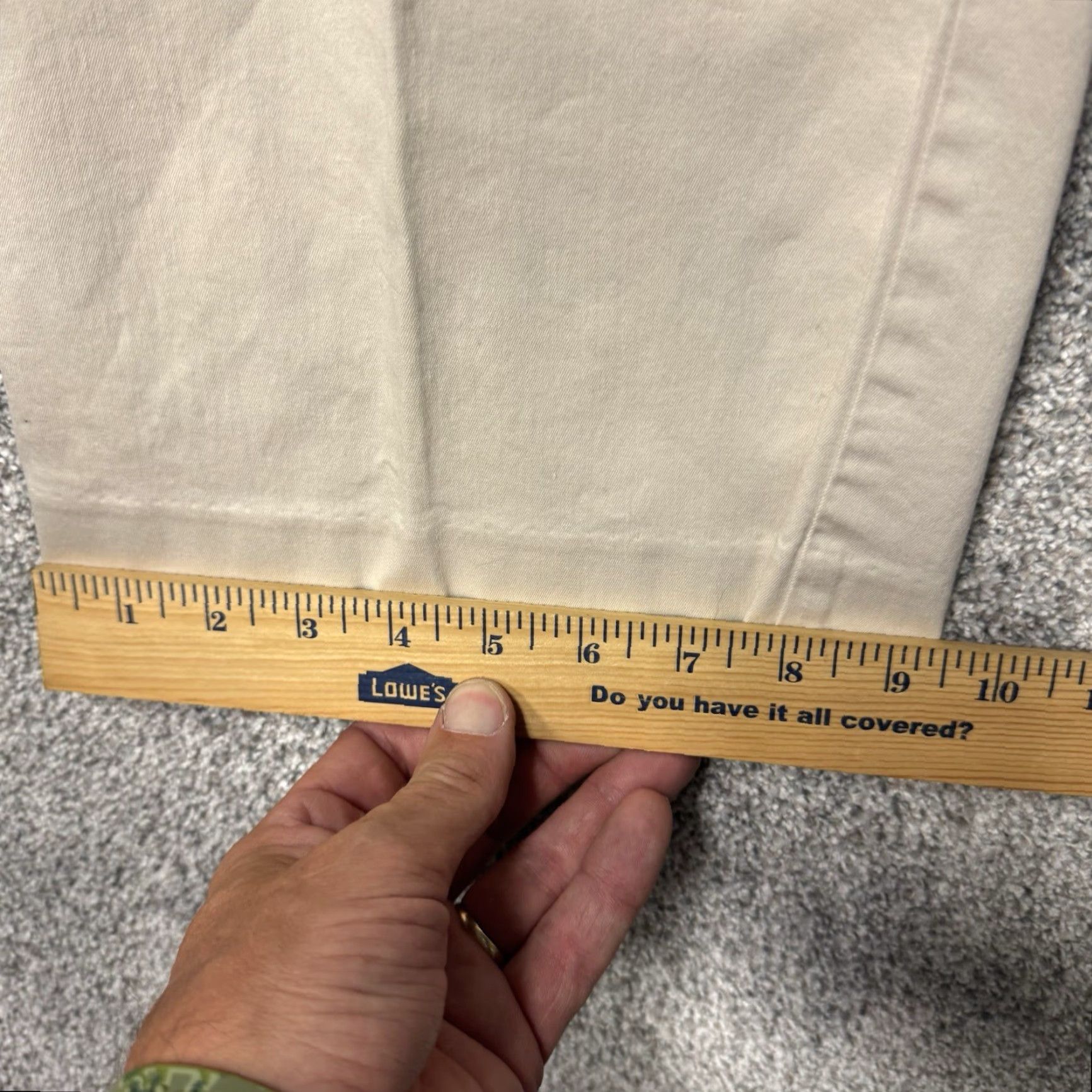 Old Navy VINTAGE Old Navy Cropped Capri Pants Women 16 Beige Cotton Spandex Pockets Stretch Flat Front Straight Inseam 22 Retro Preppy City Size 38" / US 16 / IT 52 - 3 Thumbnail