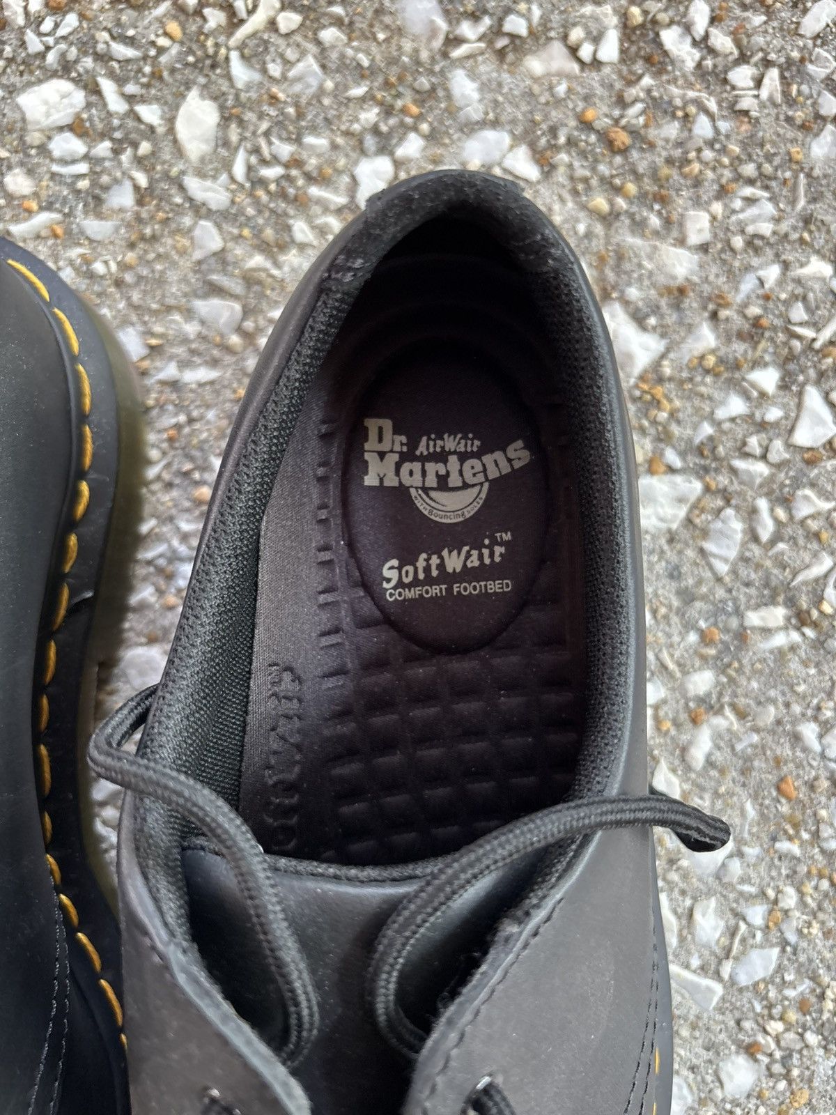 Dr. Martens Black Dr. Martens 1461 Slip Resistant Matte Black Leather Size US 10 / EU 43 - 5 Thumbnail