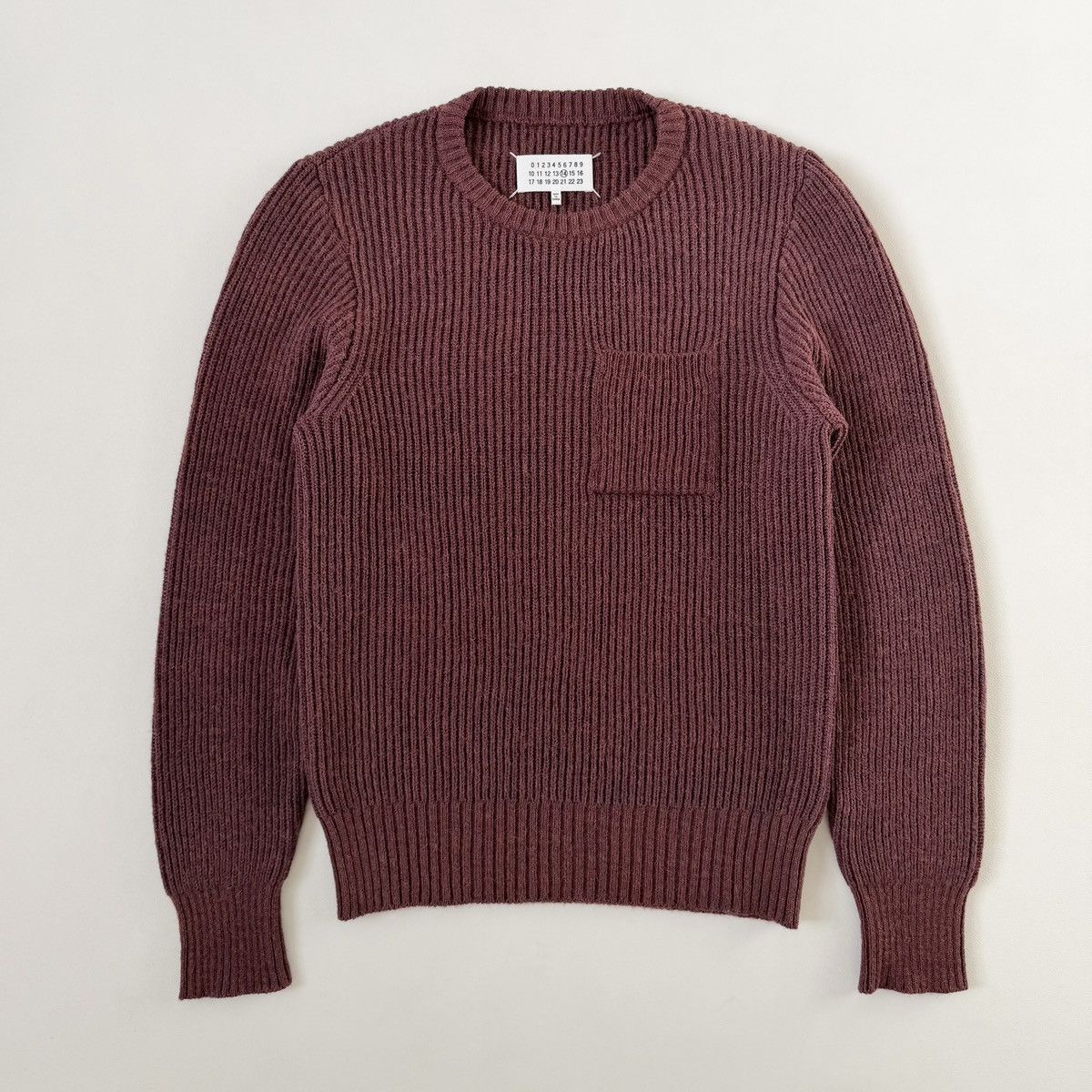 Maison Margiela A/W 16 Rust Orange Ribbed Alpaca Wool Sweater Size US M / EU 48-50 / 2 - 14 Thumbnail