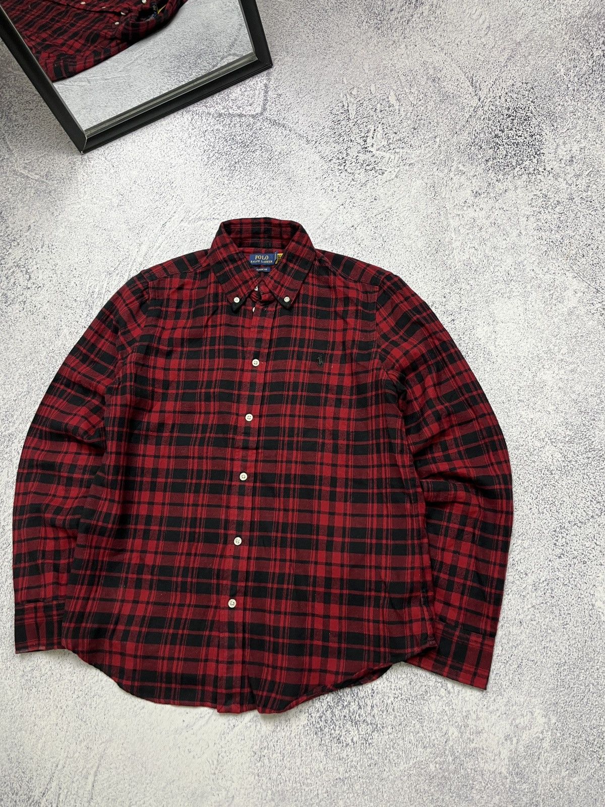 Polo Ralph Lauren Polo Ralph Lauren Plaid Shirt Button Up Flannel Jacket Size US S / EU 44-46 / 1 - 3 Thumbnail