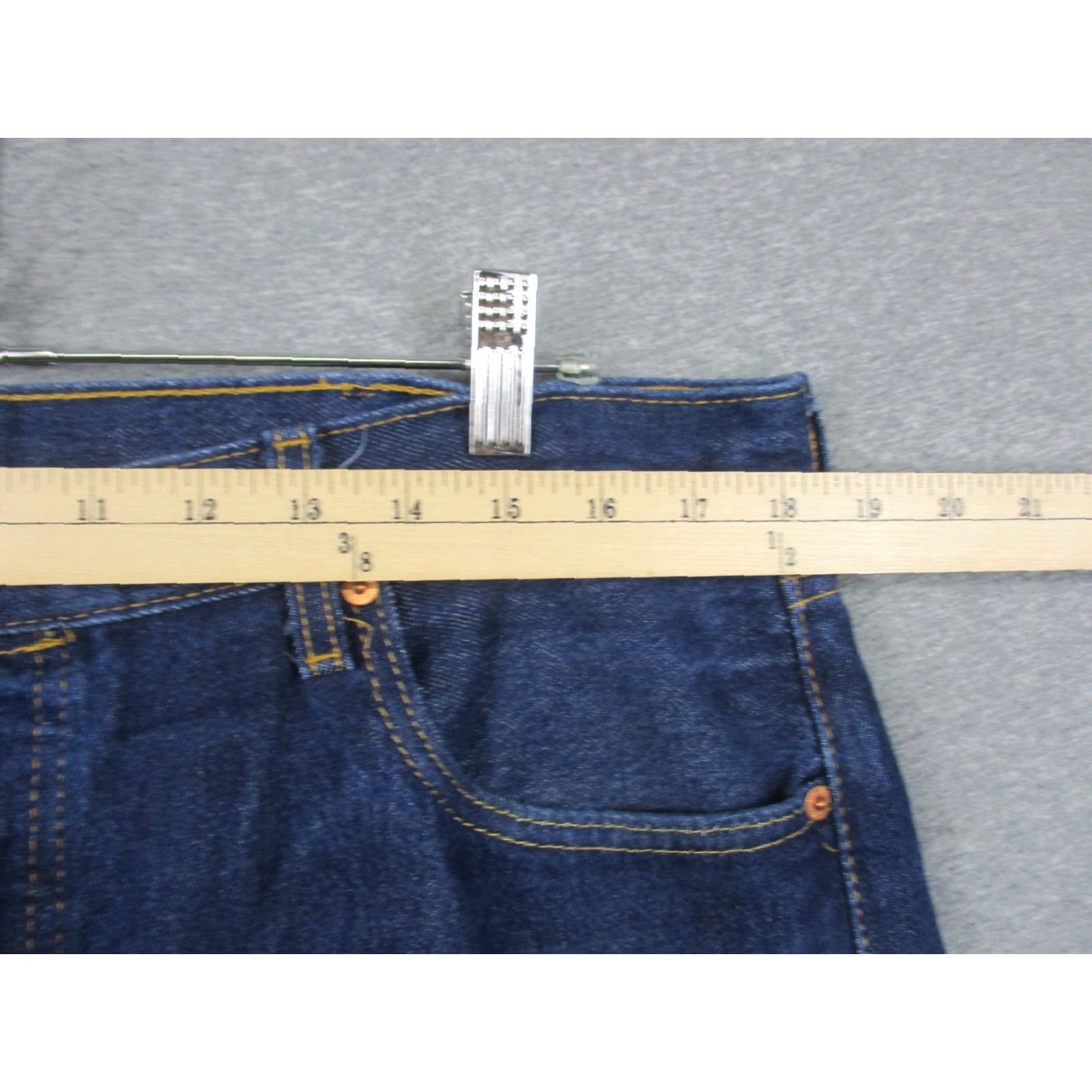 Levi's VINTAGE Levi's 501 XX Jeans Jeans 36x31 Men's Button Fly Blue Dark Wash Distressed Classic 5-Pocket Levi's 501 Series Mens Blue Dark Wash Jeans 36x31 Size US 36 / EU 52 - 6 Thumbnail