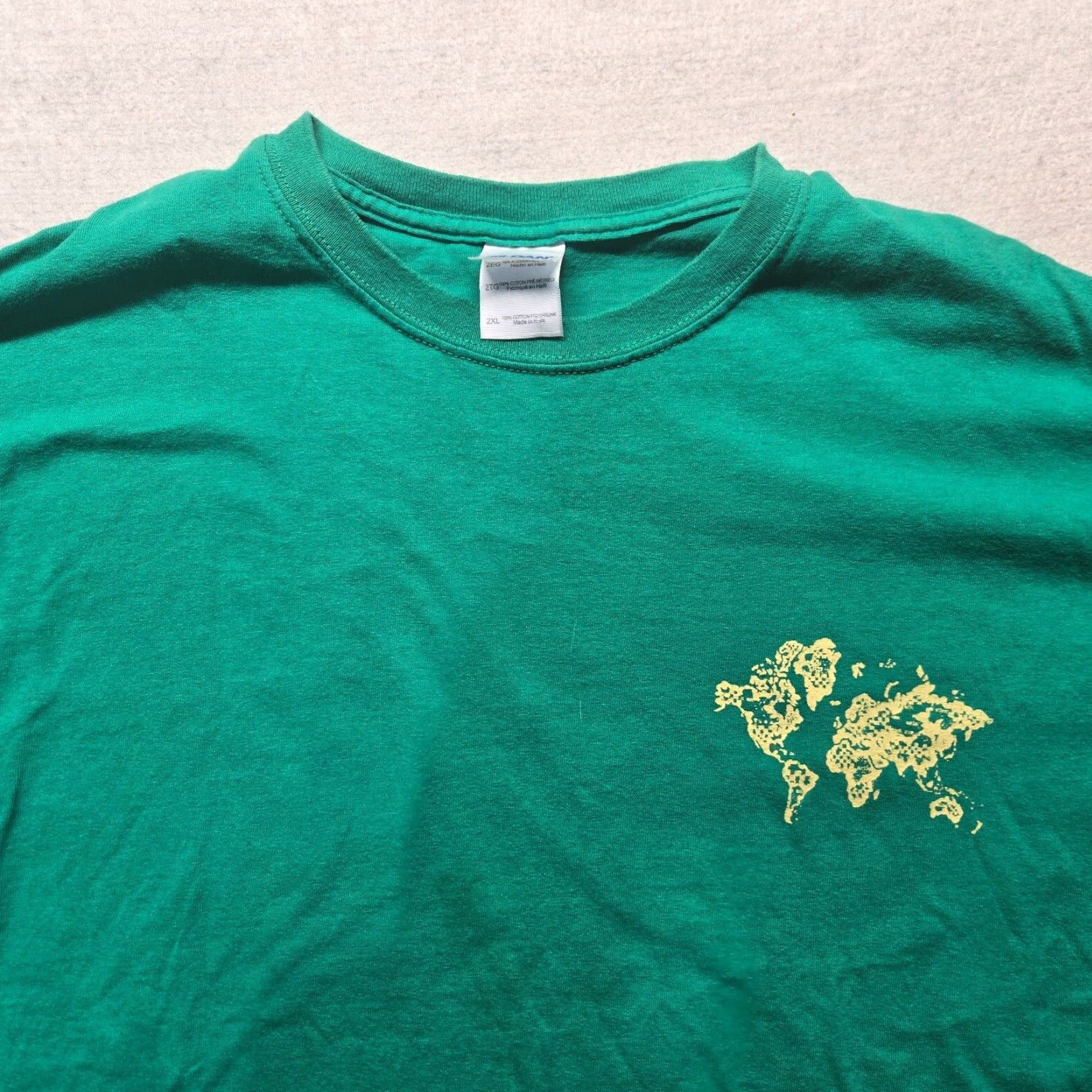 Vintage Go And Make Disciples Of All Nations Mathews 28:19 Tee T-Shirt Adult Men's 2XL Shirt Green Size US XXL / EU 58 / 5 - 3 Thumbnail