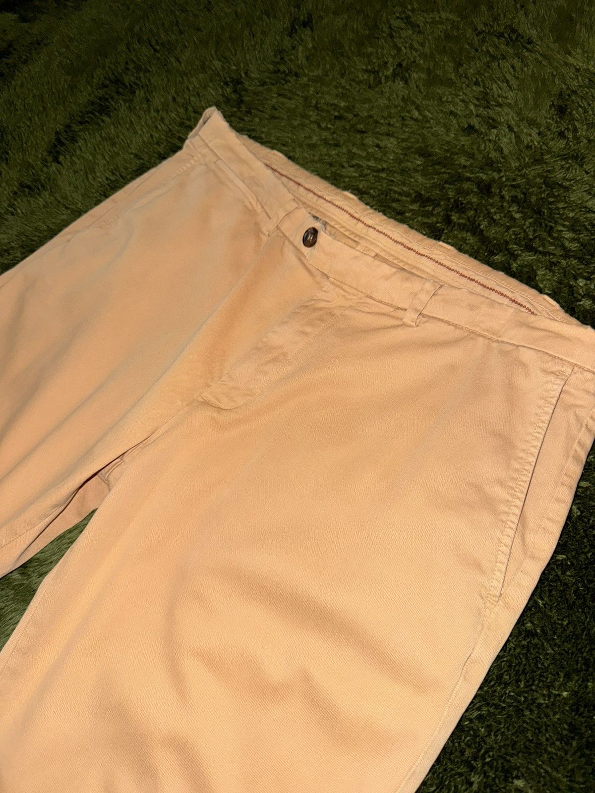Brooks Brothers [38X32] Brooks Brothers Red Fleece Cotton Trousers Beige Size US 38 / EU 54 - 2 Thumbnail