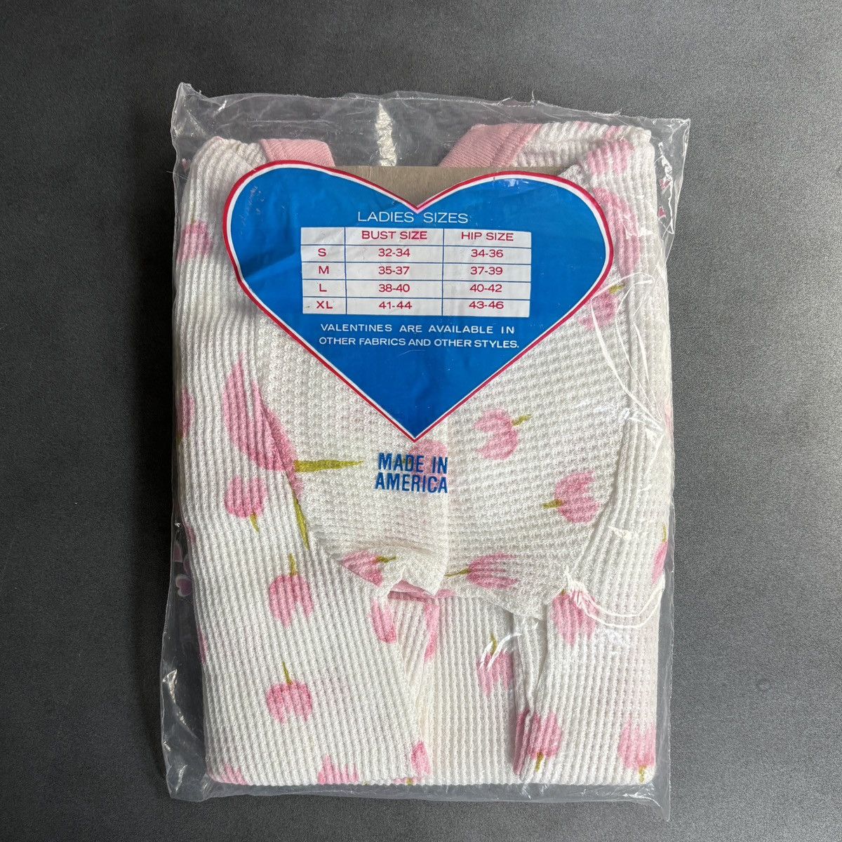 JCPenney × Sears × Vintage Deadstock 1970s Thermal Longsleeve Vintage Valentines Floral Size M / US 6-8 / IT 42-44 - 2 Thumbnail