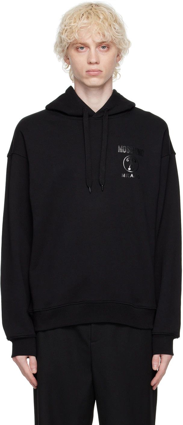 Moschino o1y0225 Logo Hoodie in Black Size US S / EU 44-46 / 1 - 1 Thumbnail