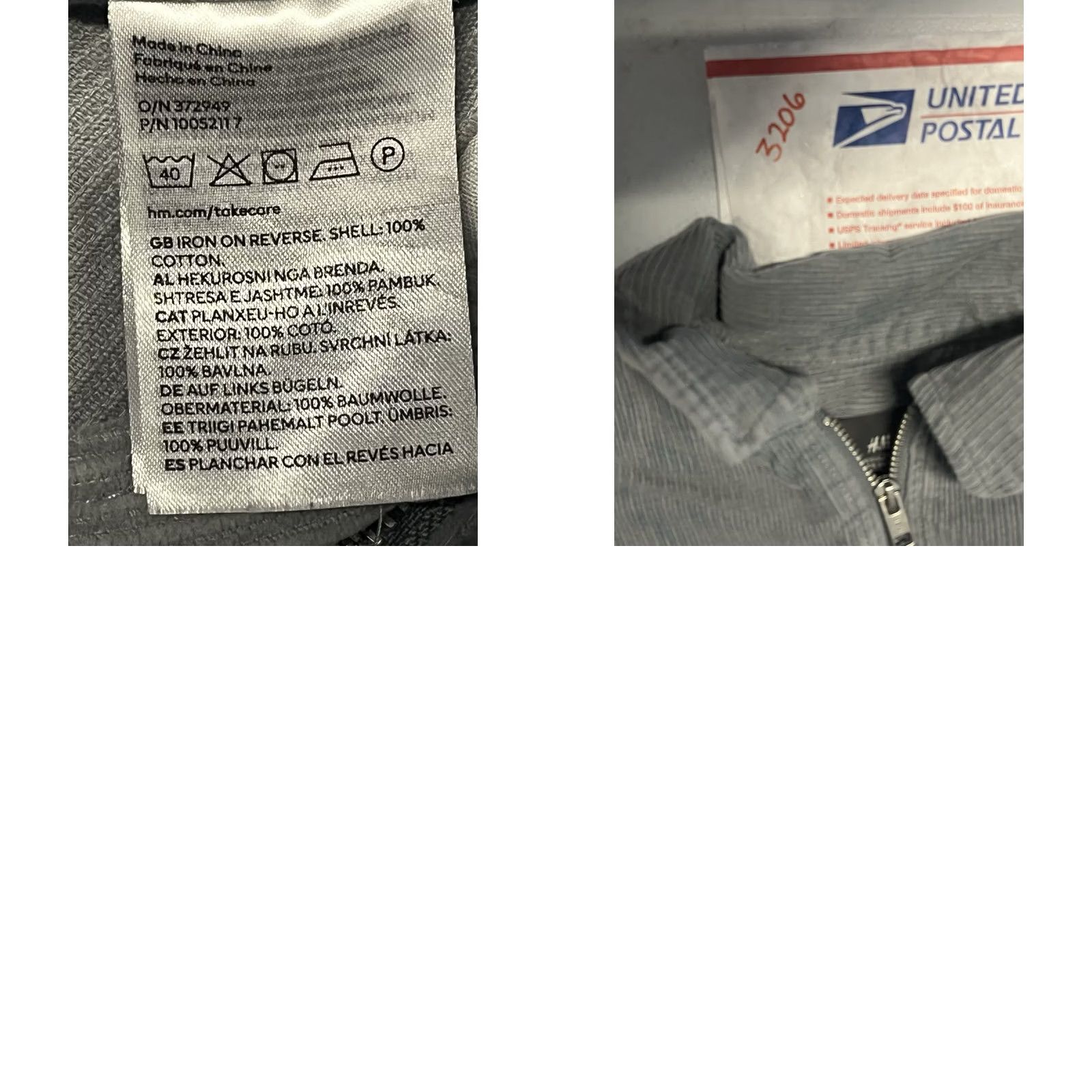 H&M VINTAGE? H&M Jacket Mens M Grey Corduroy Jacket Full Zip See All Pics Size US M / EU 48-50 / 2 - 9 Thumbnail
