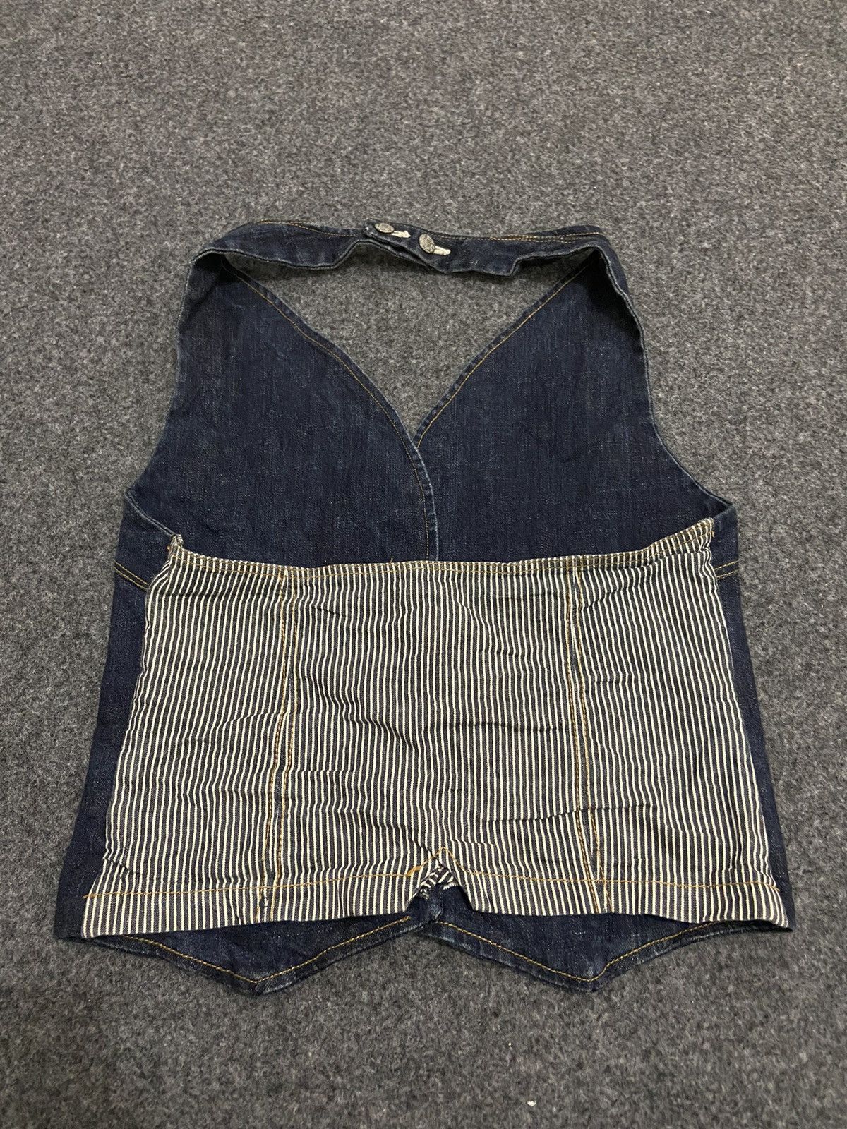 Japanese Brand × Vintage Vintage Y2K tyte denim vest women Size XS / US 0-2 / IT 36-38 - 4 Thumbnail