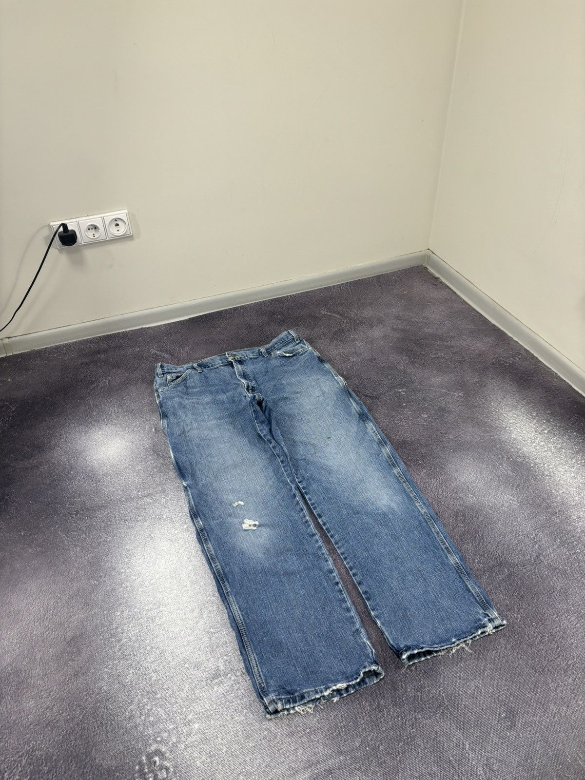 Dickies Vintage Dickies Y2K Carpenter Blue Work Denim Baggy Jeans Size US 38 / EU 54 - 9 Thumbnail