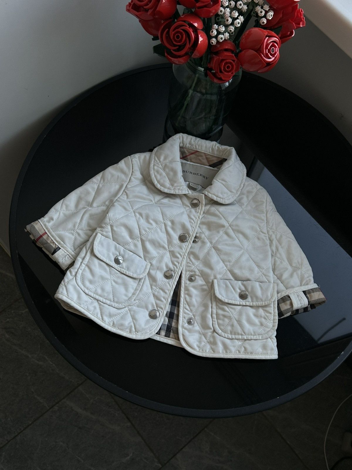 Burberry Vintage jacket quilted burberry brit gray kids Size XXS / US 00 / IT 34 - 4 Thumbnail