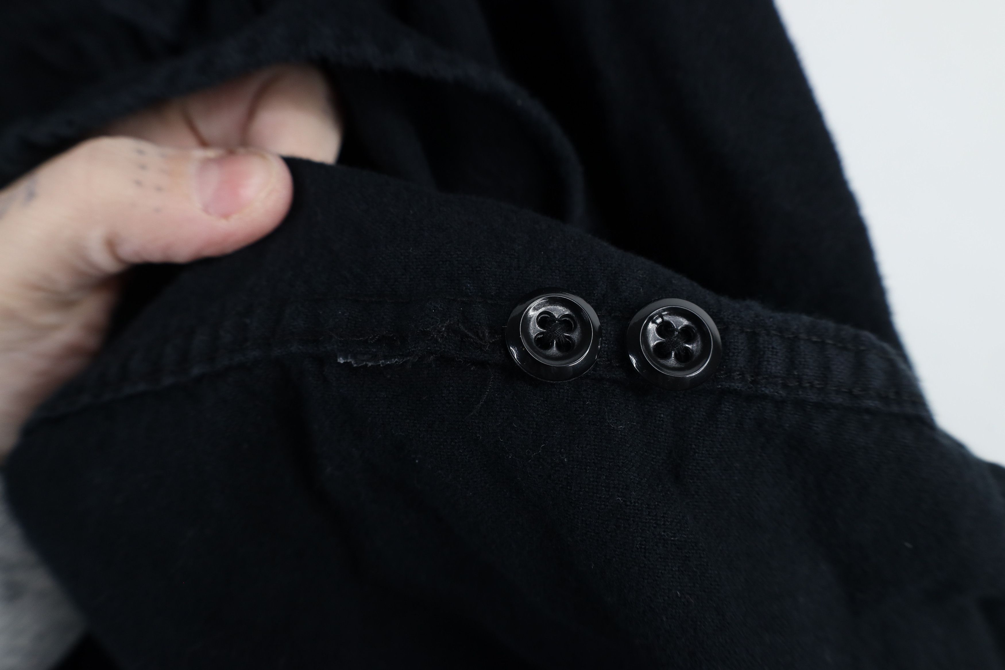J.Crew × Vintage Vintage J Crew Chamois Cloth Collared Button Shirt Black Size US M / EU 48-50 / 2 - 9 Thumbnail