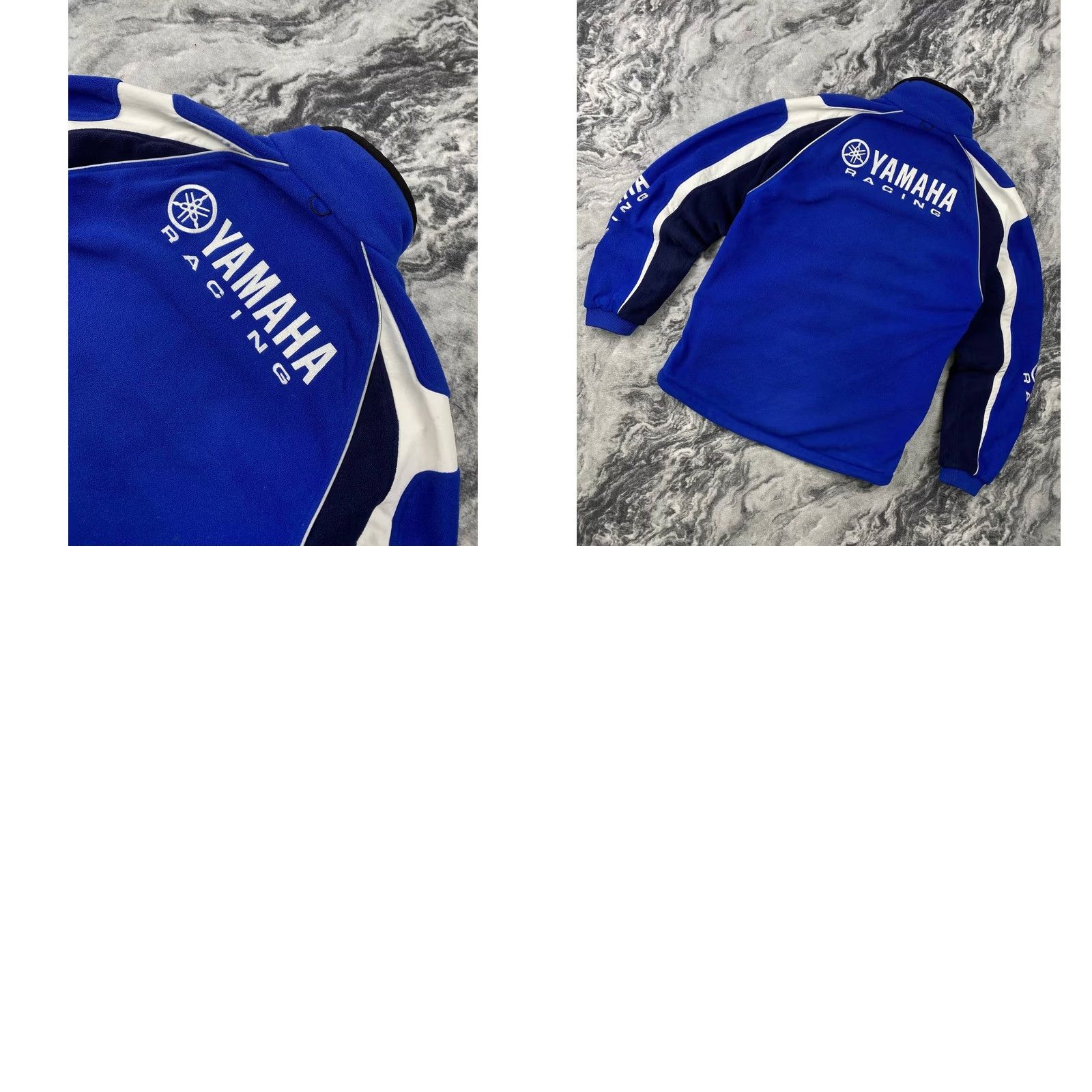 Yamaha VINTAGE Yamaha Racing Fleece Jacket Motorcycle Logo Men M Blue Jacket Size US M / EU 48-50 / 2 - 9 Thumbnail