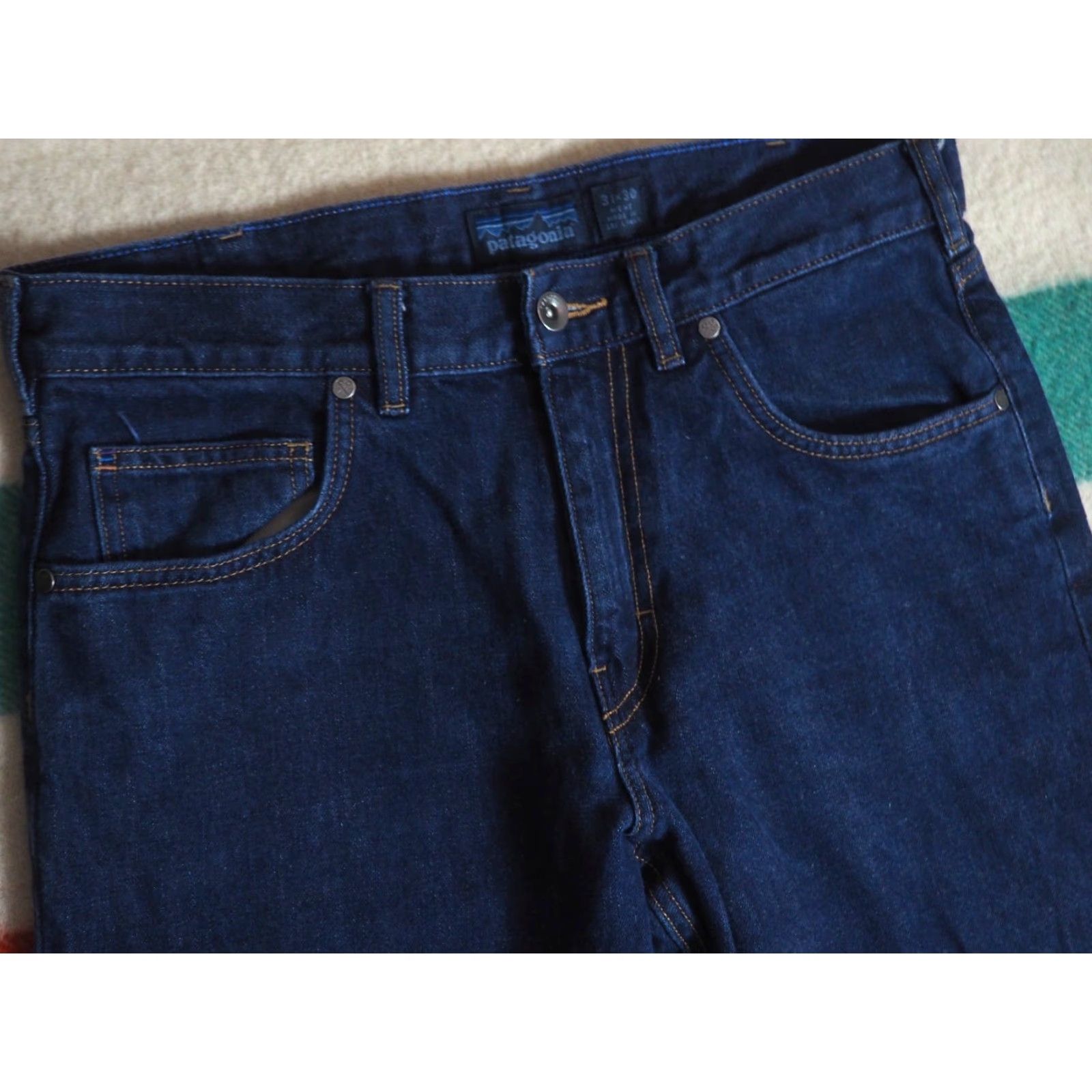 Patagonia VINTAGE Y2k 2000s Patagonia Iron Clad Jeans pants Straight Denim Blue 32x26 Mens Regular 32 Blue Denim Iron Clad Logs? Size US 32 / EU 48 - 4 Thumbnail