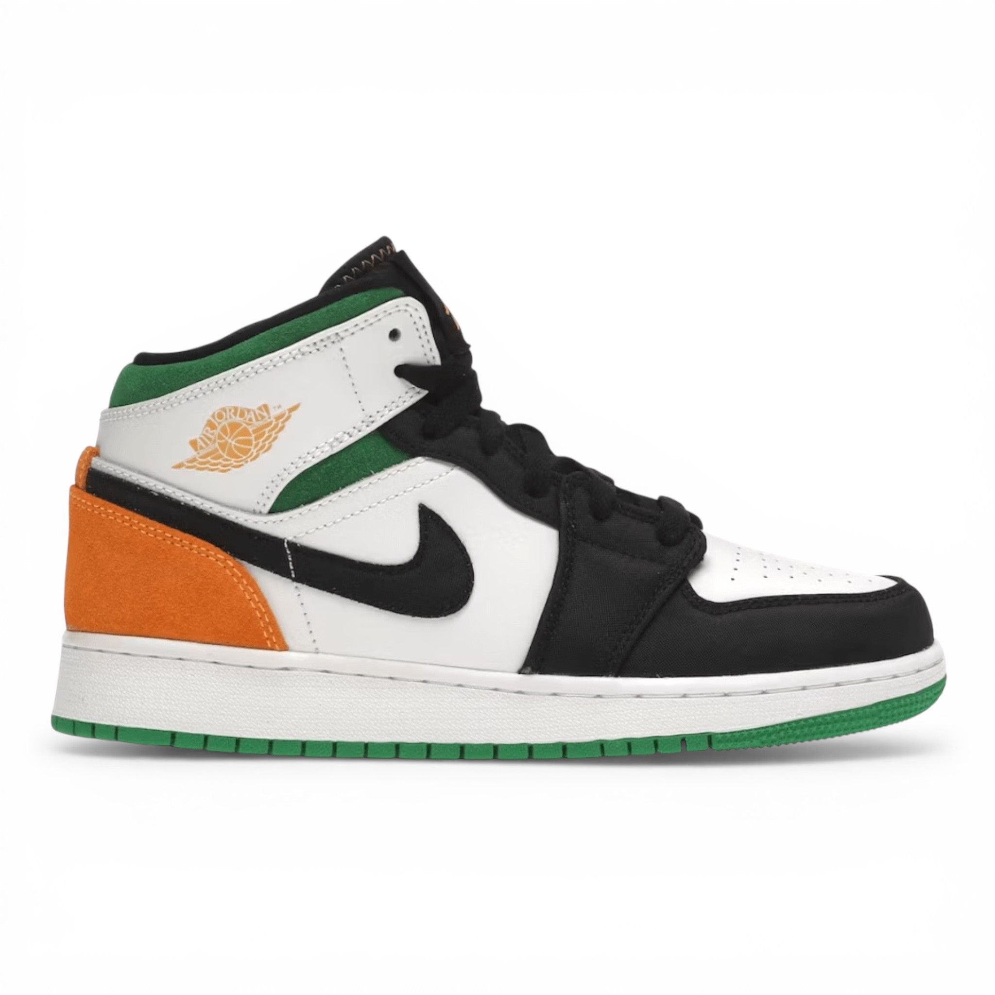 Nike 1 Mid SE White Laser Orange Lucky Green (GS) Size US 5 / EU 37 - 1 Thumbnail