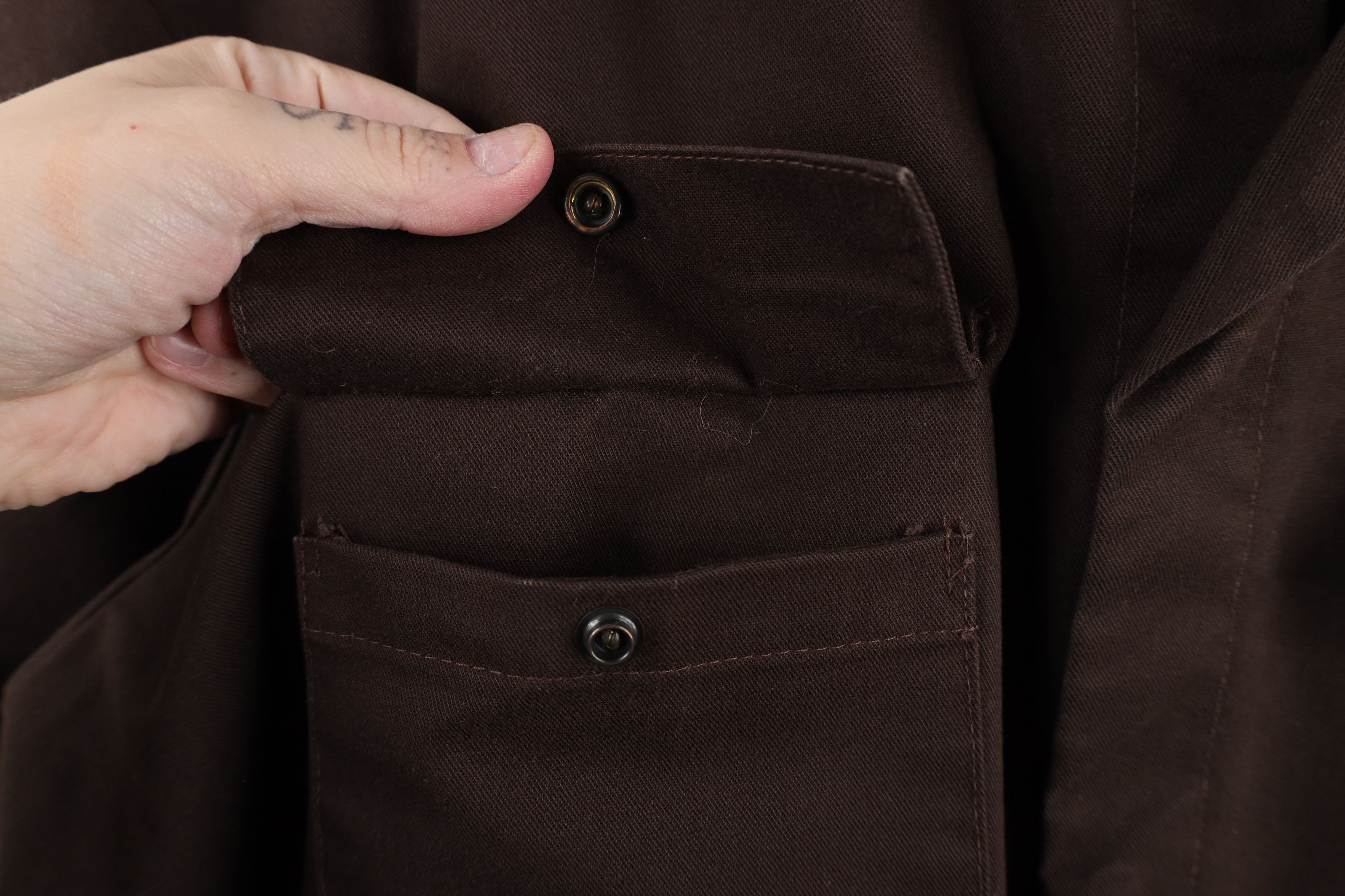 Vintage Vintage 90s Streetwear Heavyweight Mechanic Button Shirt Size US XXL / EU 58 / 5 - 4 Thumbnail