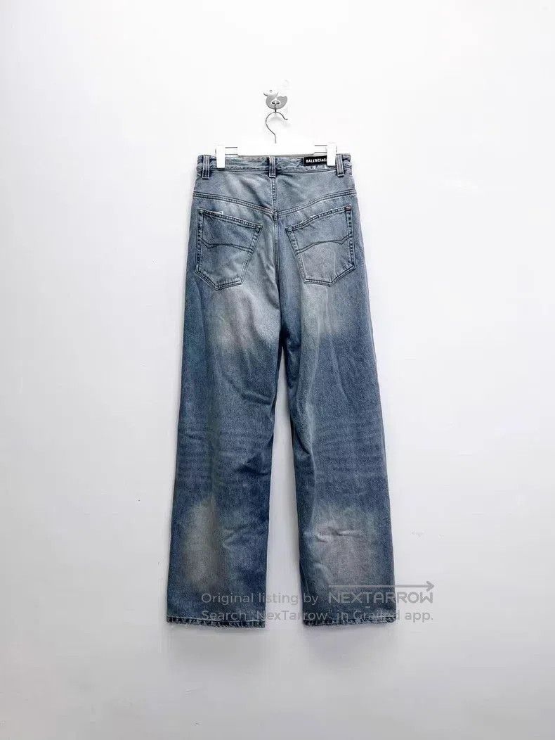 Balenciaga Balenciaga size S Distressed Washed Mini Skirt with Back L Size US 27 - 2 Thumbnail