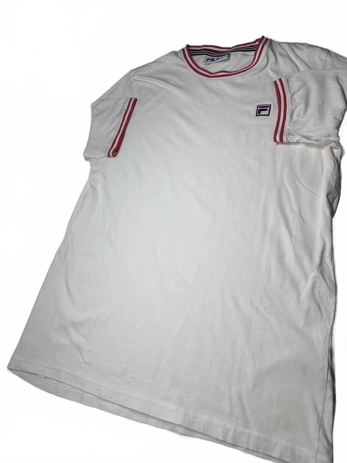 Fila Fila Classic Ringer T-Shirt - White with Red Trim Size US M / EU 48-50 / 2 - 4 Thumbnail