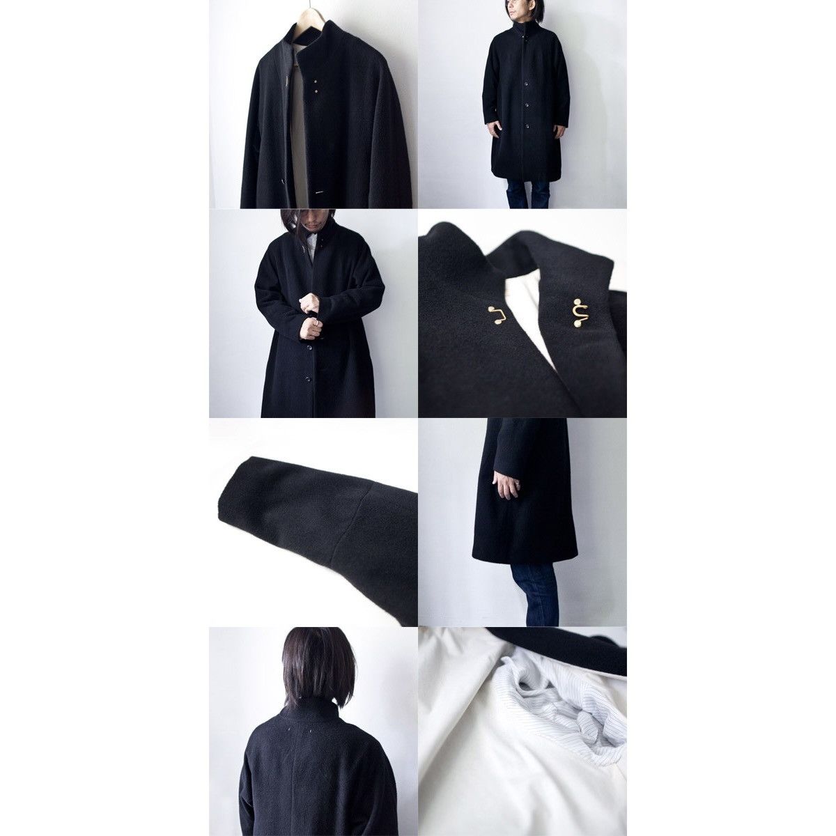 Auralee stand fall collar coat wool blend over Suzuki Takayuki Size US XS / EU 42 / 0 - 12 Thumbnail