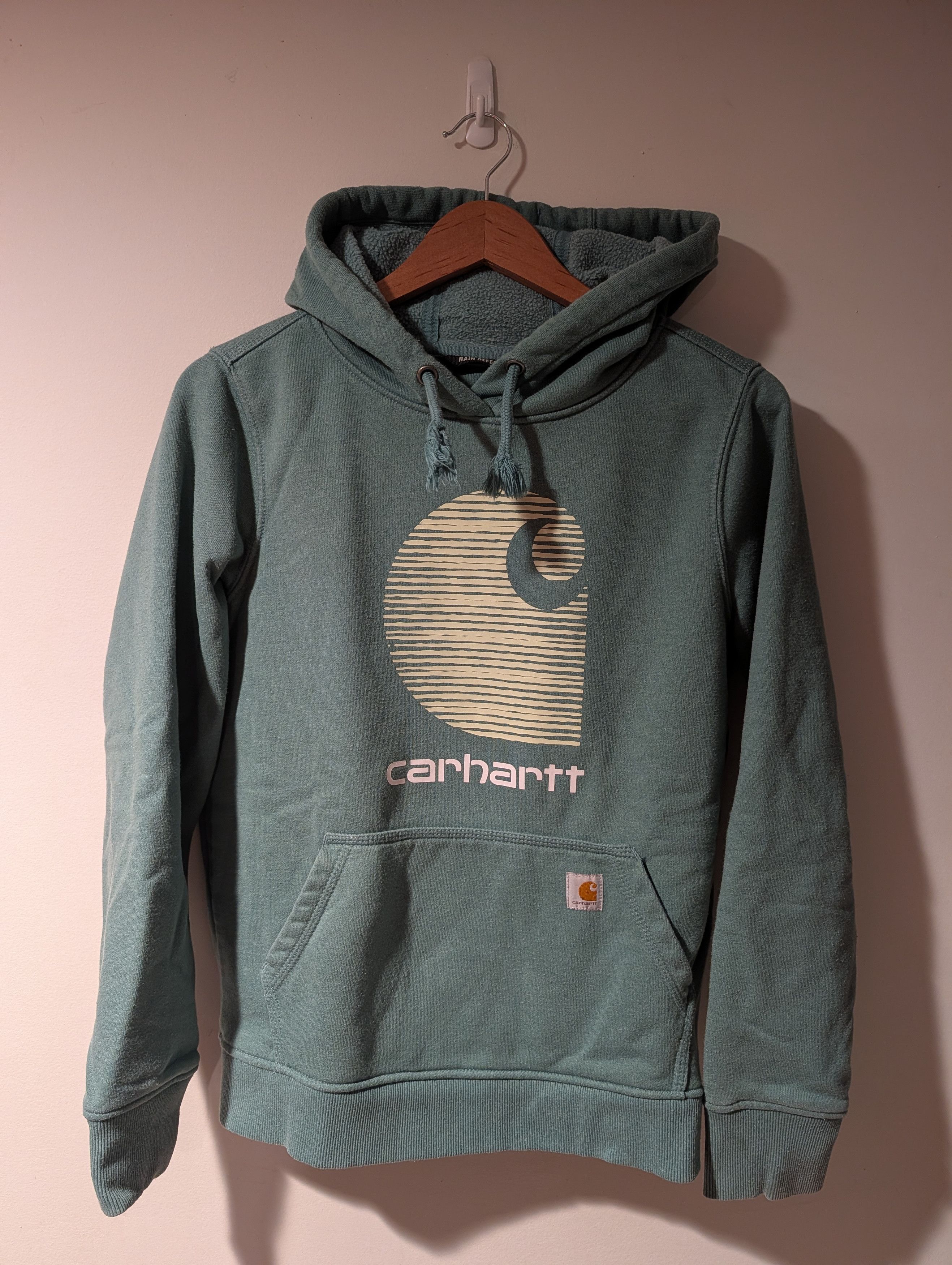 Carhartt Carhartt Rain Defender Hoodie Womens Teal Water Repellent Size S / US 4 / IT 40 - 1 Thumbnail