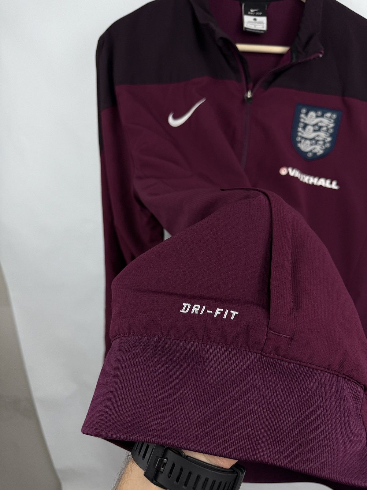 Nike 🏴󠁧󠁢󠁥󠁮󠁧󠁿 Vintage Y2K Nike England Soccer Jacket Training Vauxhall Size US L / EU 52-54 / 3 - 7 Thumbnail