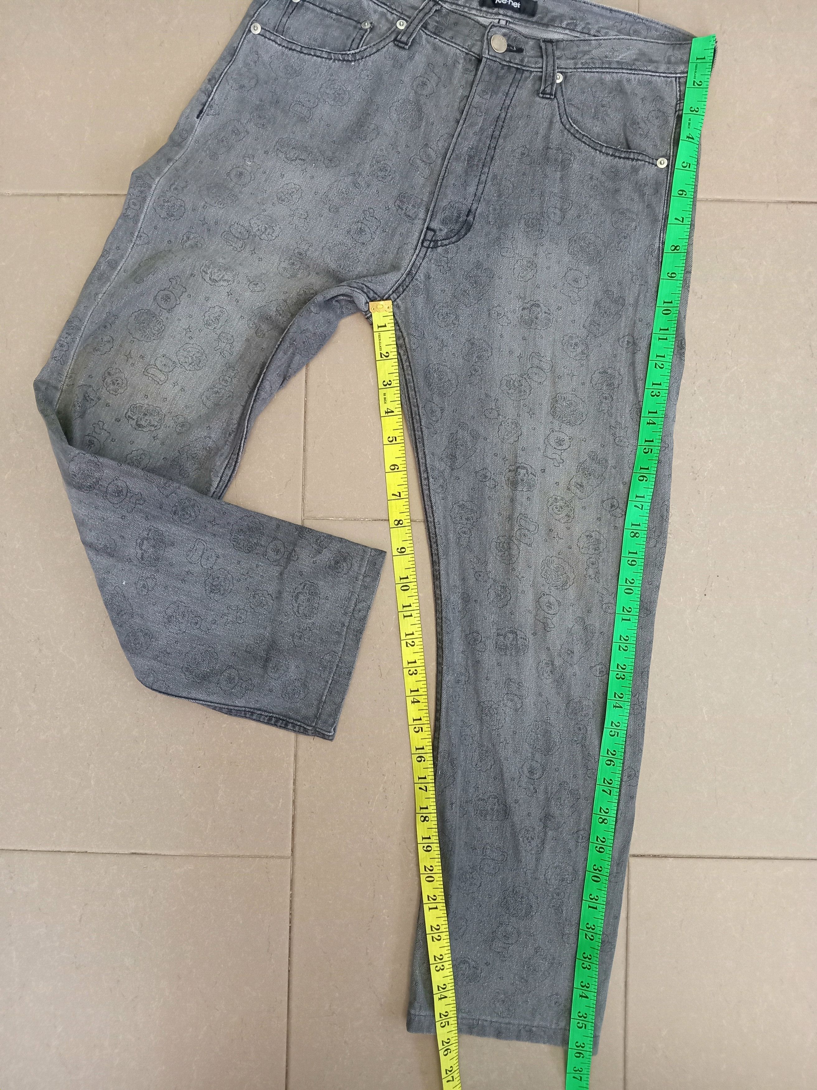 Issey Miyake × Japanese Brand × Ne-Net NE-NET x Suzuki Hiroyuki Japanese Printed Faded Jeans Size US 31 - 3 Thumbnail