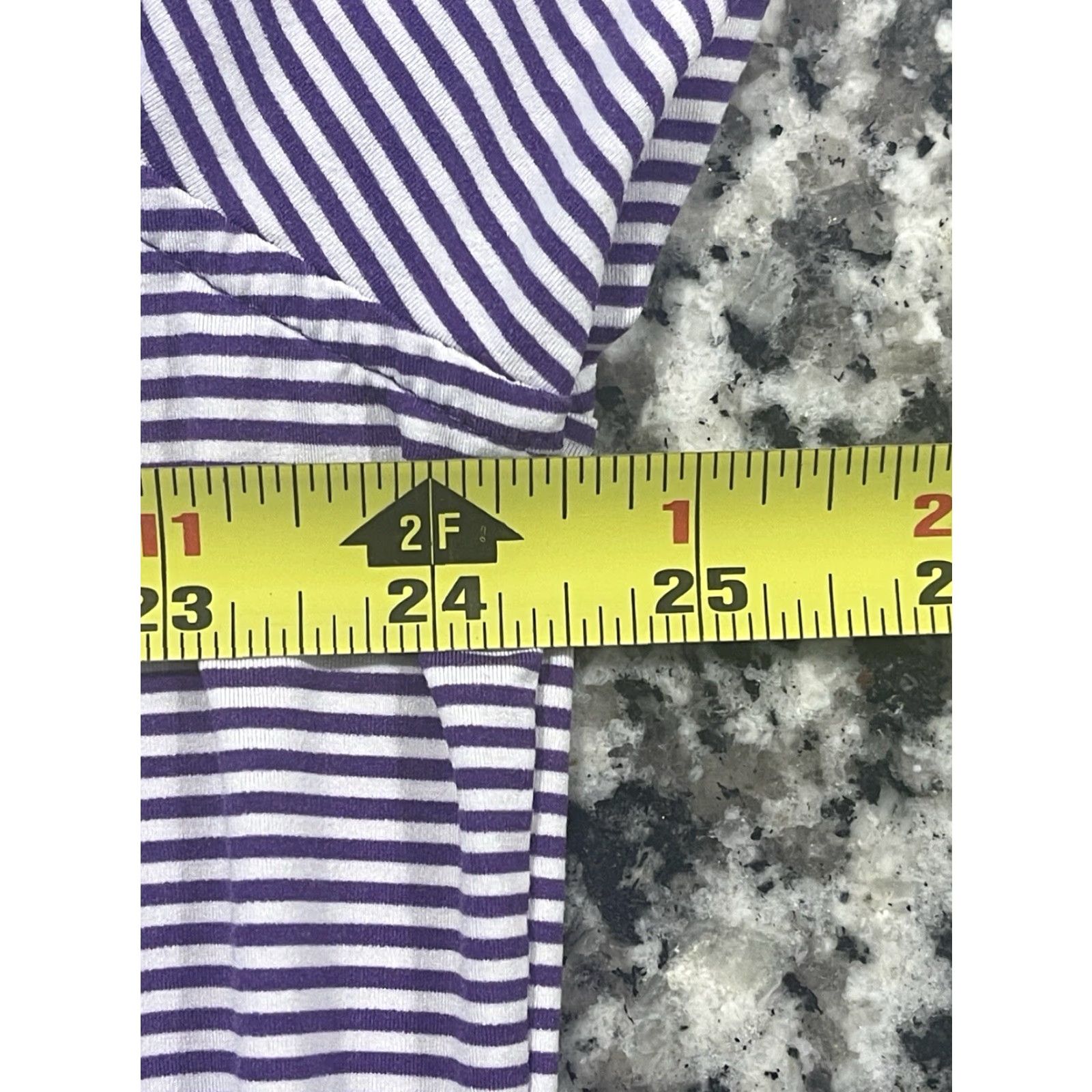 Vintage Draddy Sport Golf Shirt Shirt Mens XL Purple/White Striped Kiawah Island Club Size US XL / EU 56 / 4 - 3 Thumbnail