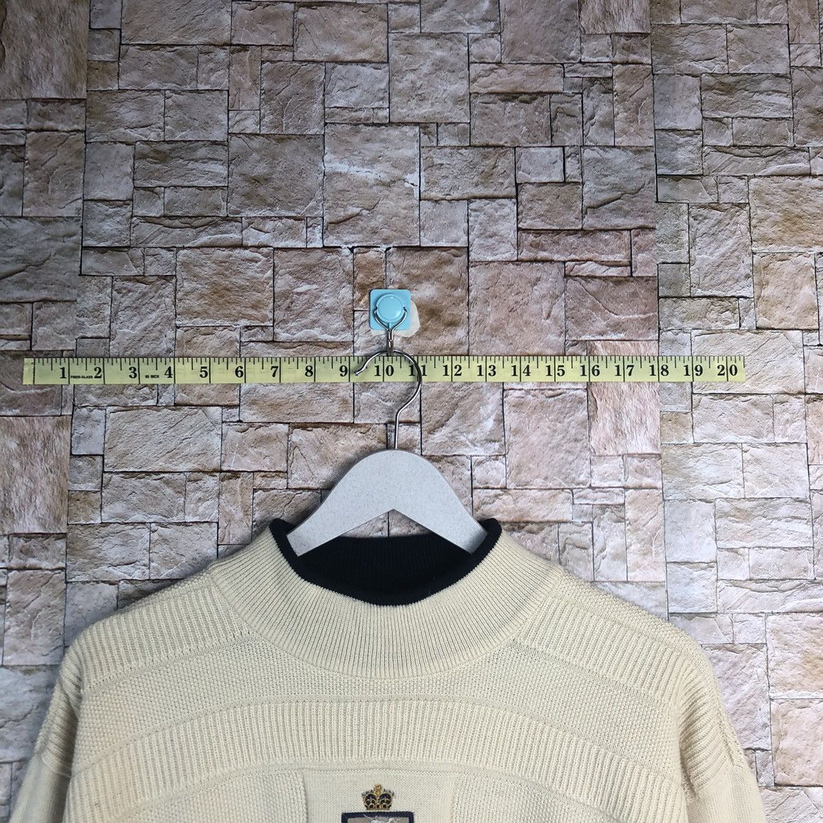 Japanese Brand Adabat Cream Sweatshirt vintage knitwear #A209 Size US L / EU 52-54 / 3 - 4 Thumbnail