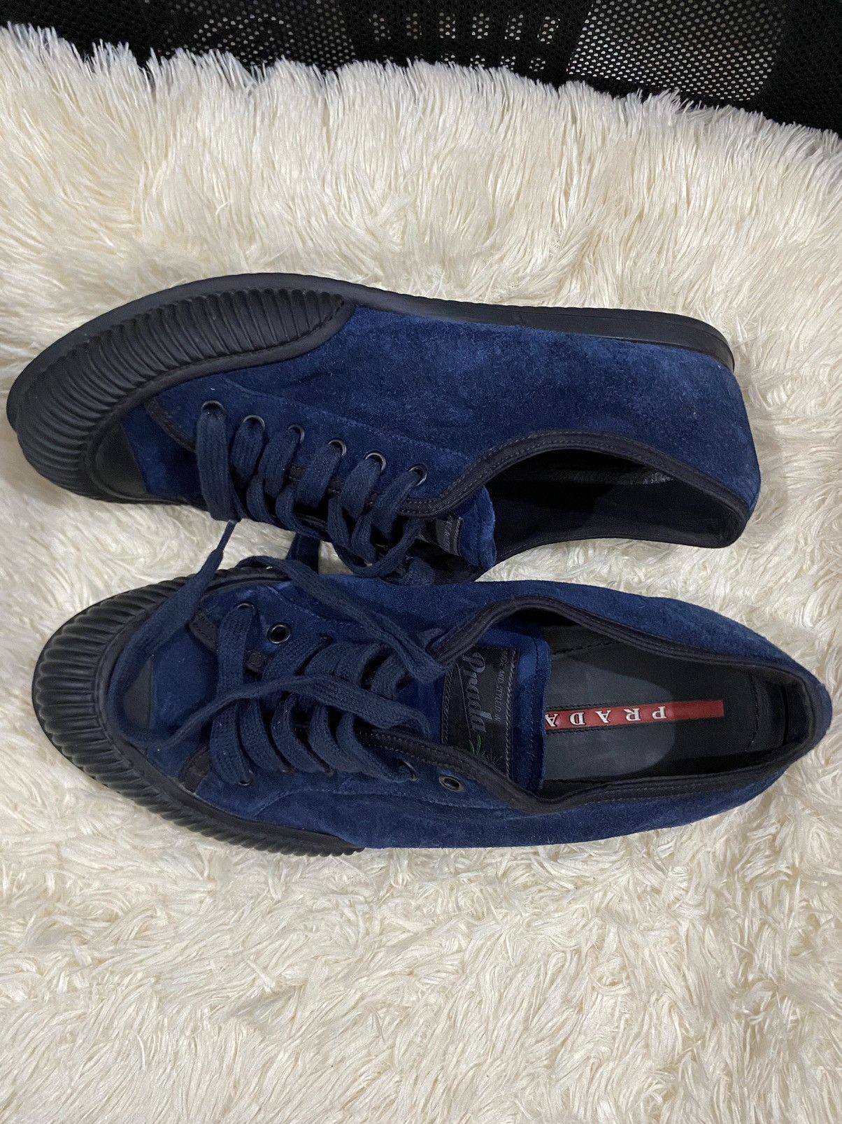 Prada PRADA SUEDE LOW TOP SNEAKER Size US 8 / EU 41 - 2 Thumbnail